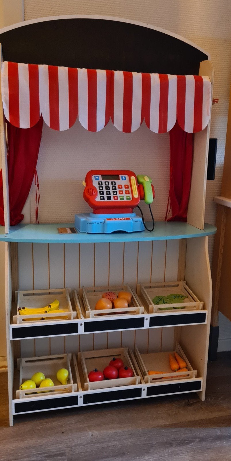 marktkraam en theater inclusief accessoires, Ophalen, Gebruikt, Jongen of Meisje