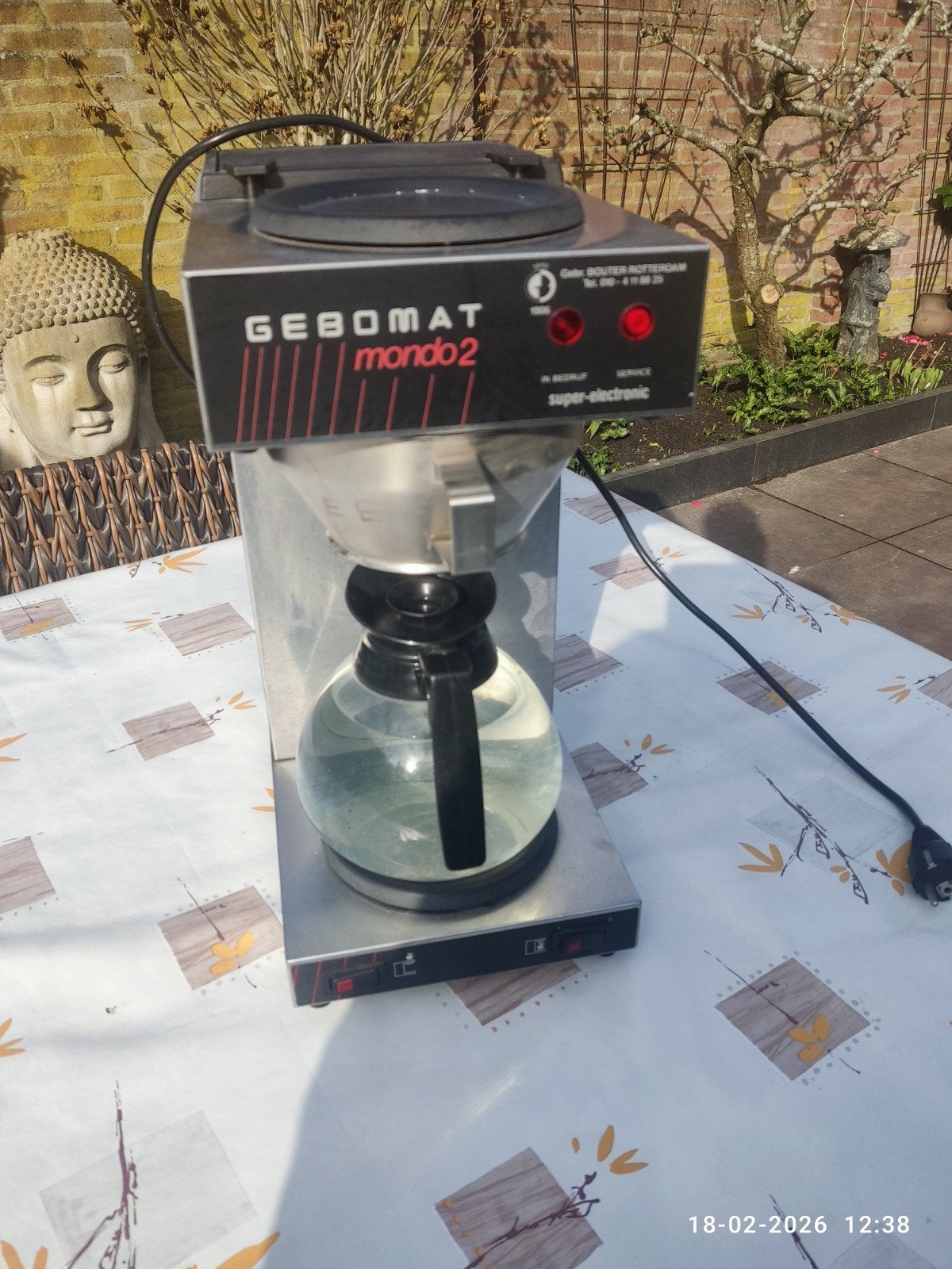 Nette bravilor mondo koffiezetapparaat type Gebomat koffie, Ophalen of Verzenden, Gebruikt