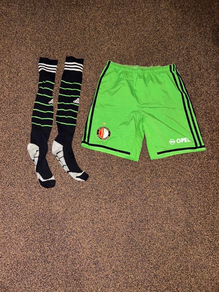 Feyenoord 2014/2015 uitbroekje en sokken maat 164 & 36/38, Ophalen of Verzenden, Gebruikt