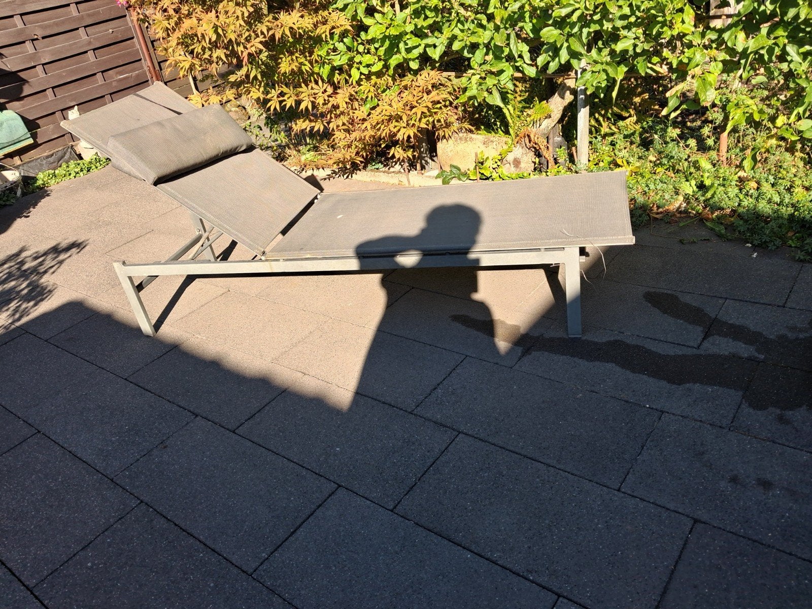 ligbed, Tuin en Terras, Ophalen of Verzenden, Gebruikt, Kunststof, Verstelbaar