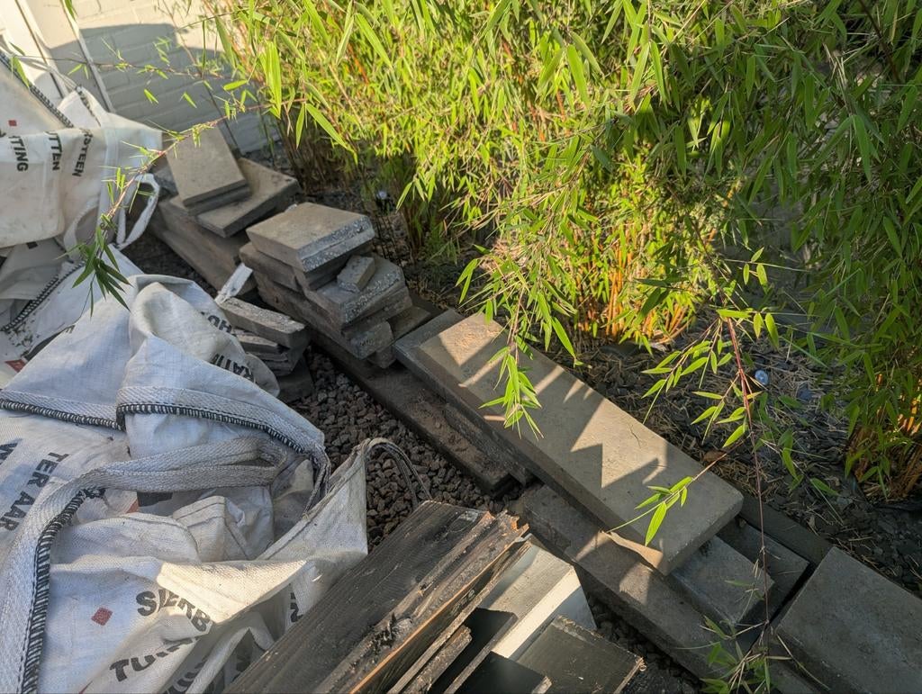 Gratis: Betonnen borderranden, Tuin en Terras, Gebruikt, Ophalen of Verzenden, 10 m² of meer, Beton
