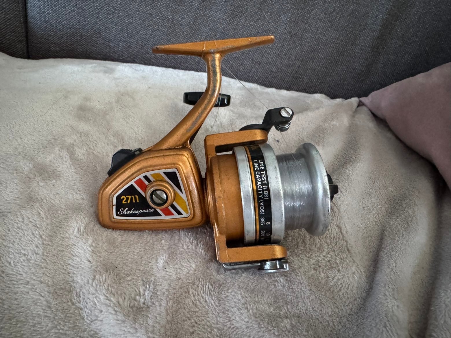 Vintage shakespeare ambidex molen voor penvissen, Watersport en Boten, Ophalen, Gebruikt, Molen