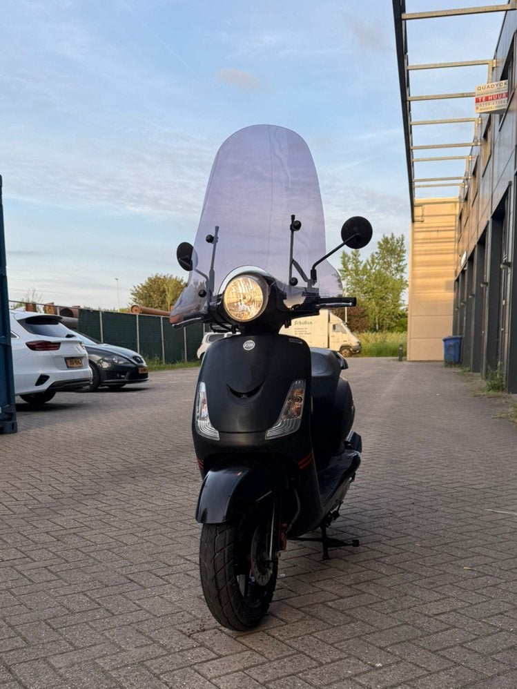 Sym Fiddle 2019 Zwart Brom Smoke Scherm, Fietsen en Brommers, Scooters | SYM, Ophalen, Zo goed als nieuw, Benzine, Fiddle