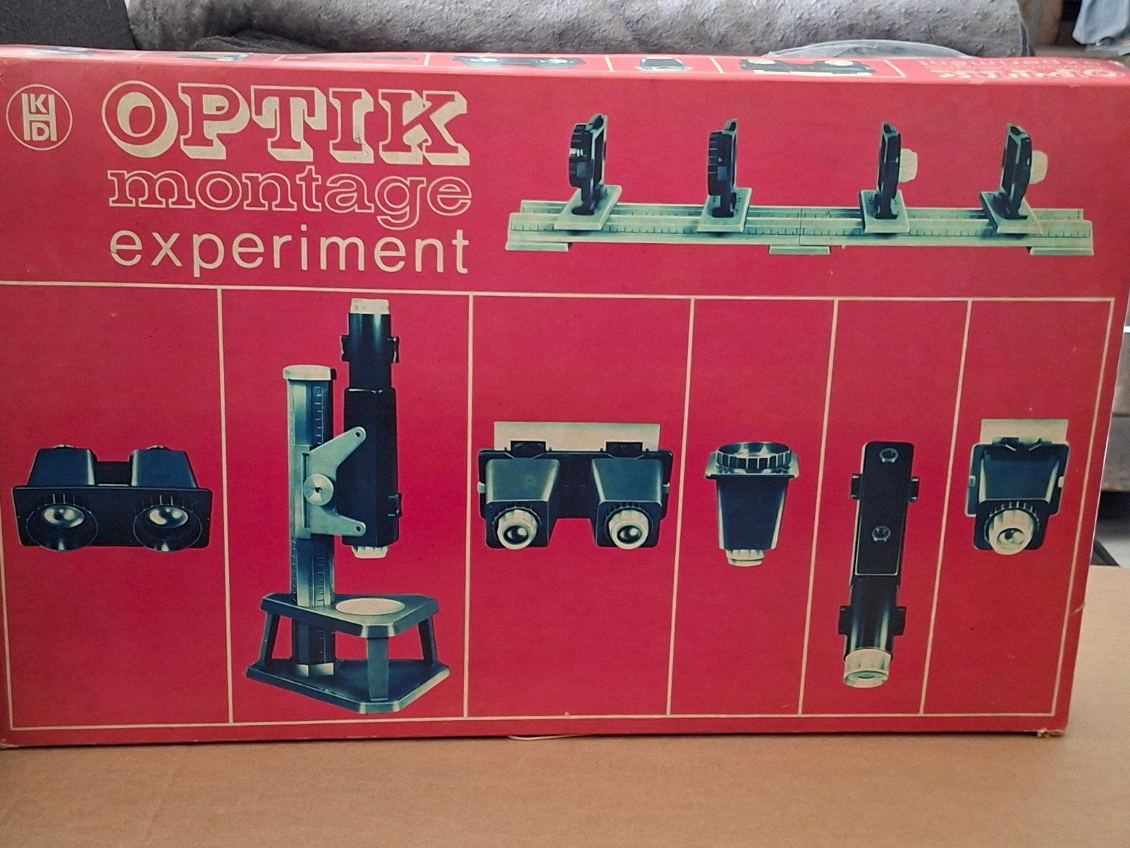 Vintage Duitse optik montage experiment originele doos, Ophalen of Verzenden, Gebruikt, Bouwen, Met licht