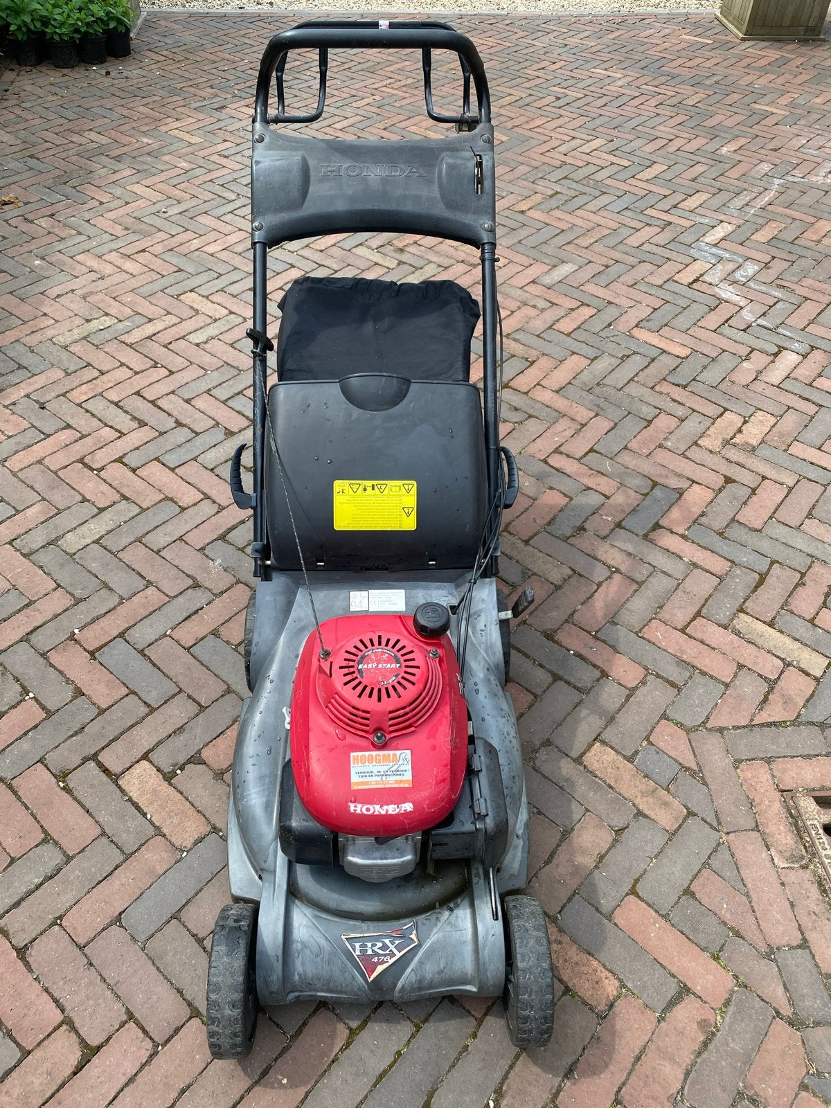 Honda HRX 476 Benzine Grasmaaier met Opvangzak, Tuin en Terras, Cirkelmaaier, Gebruikt, Ophalen of Verzenden, 40 t/m 49 cm