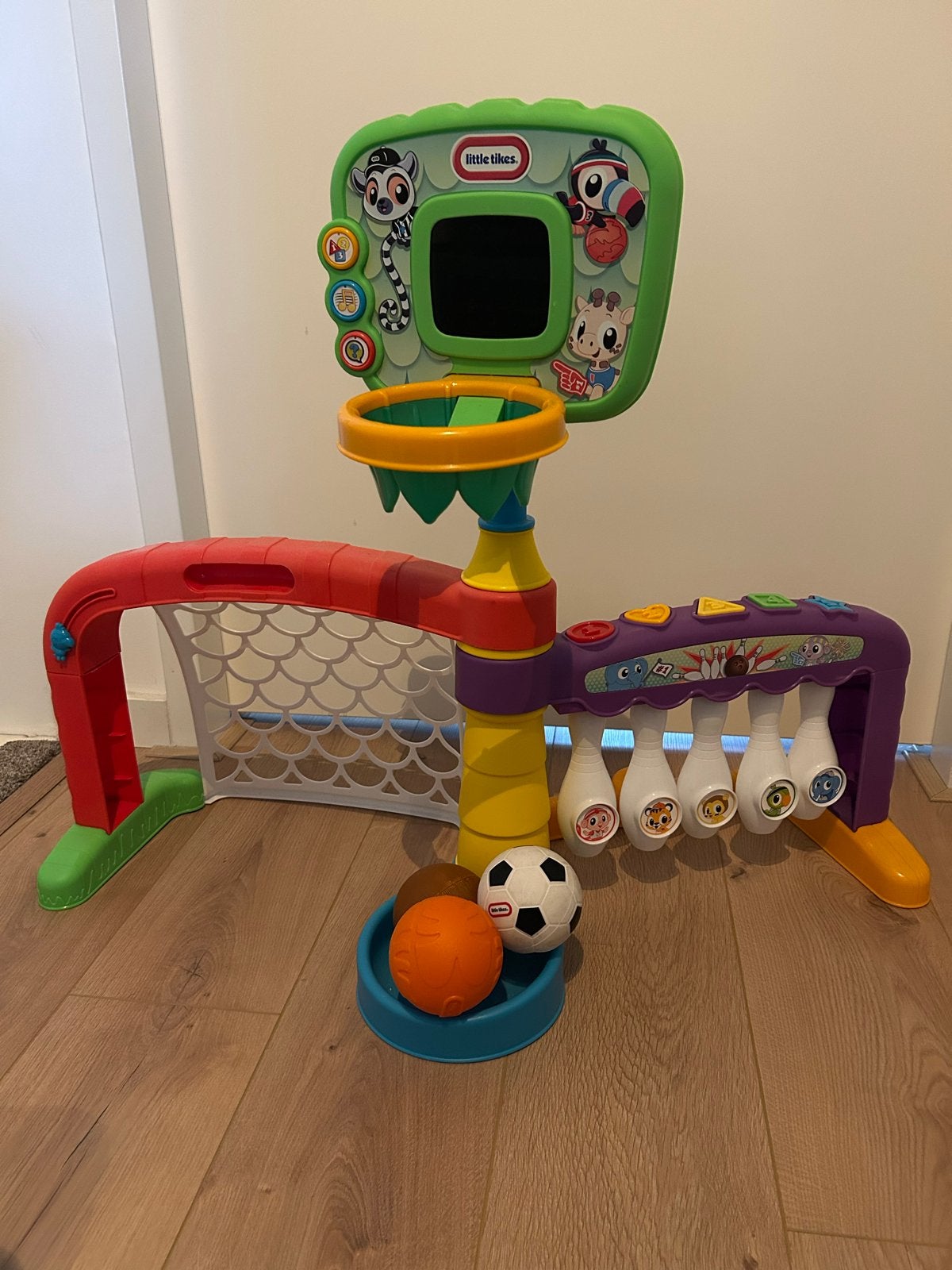 Little Tikes 3-in-1 Sport: Voetbal, Basketbal, Bowlen, Ophalen, Zo goed als nieuw, Overige typen, Met geluid