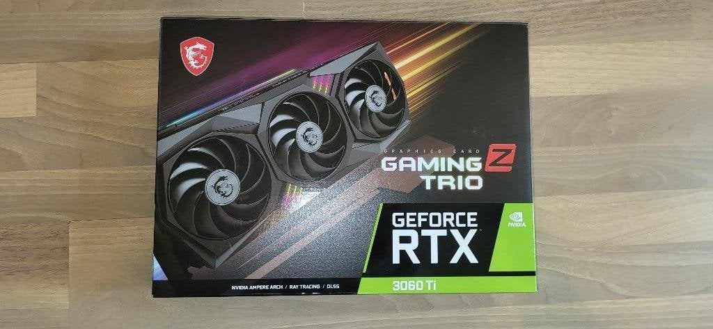 MSI GeForce RTX 3060 Ti GAMING Z TRIO 8GB, Computers en Software, Videokaarten, GDDR6, PCI-Express 4, Ophalen of Verzenden, Zo goed als nieuw