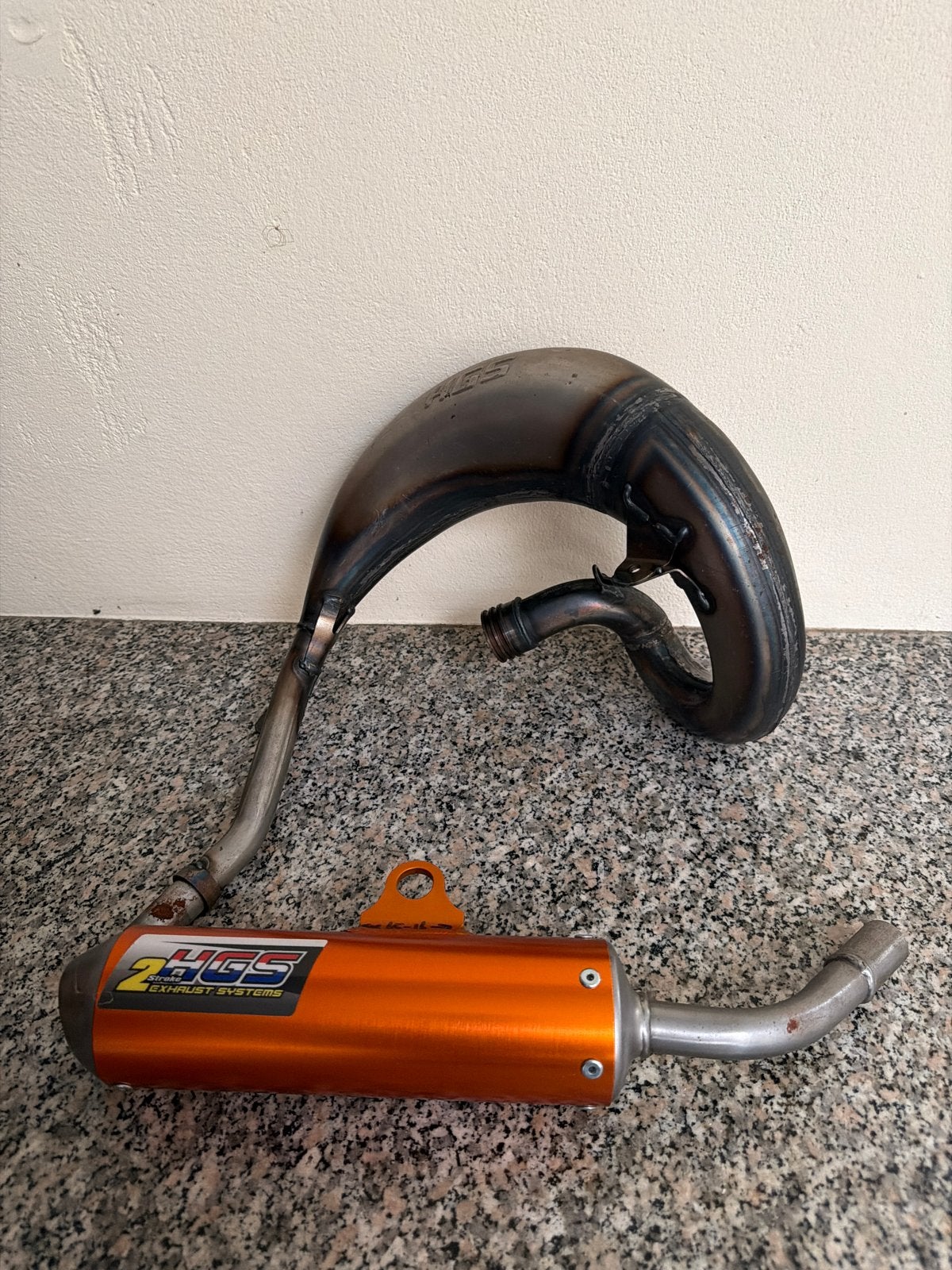HGS uitlaatsysteem nieuw 50/65 cc na 2016 KTM motor, Motoren, Ophalen of Verzenden, Nieuw