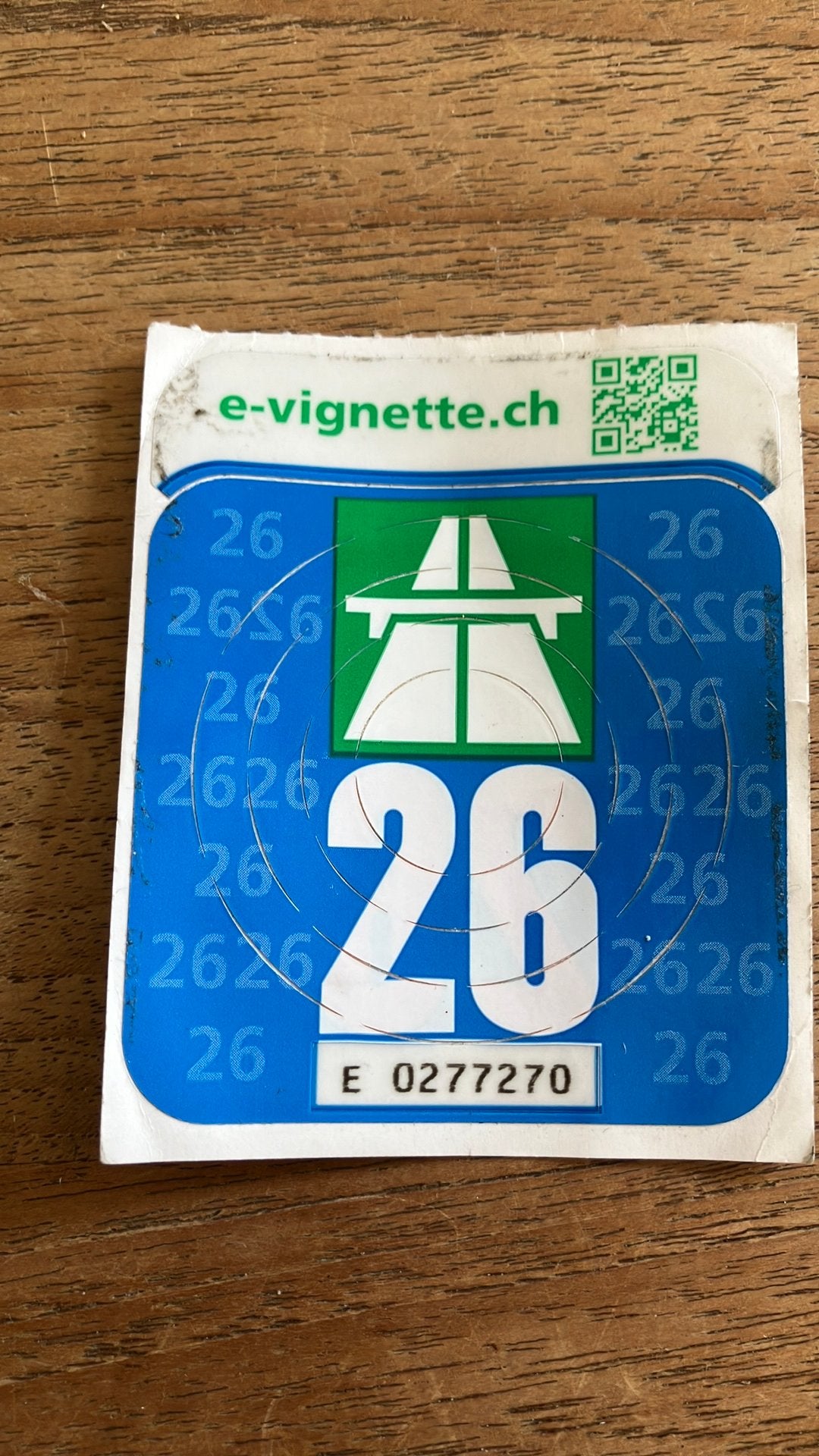 Vignette Zwitserland, Eén persoon
