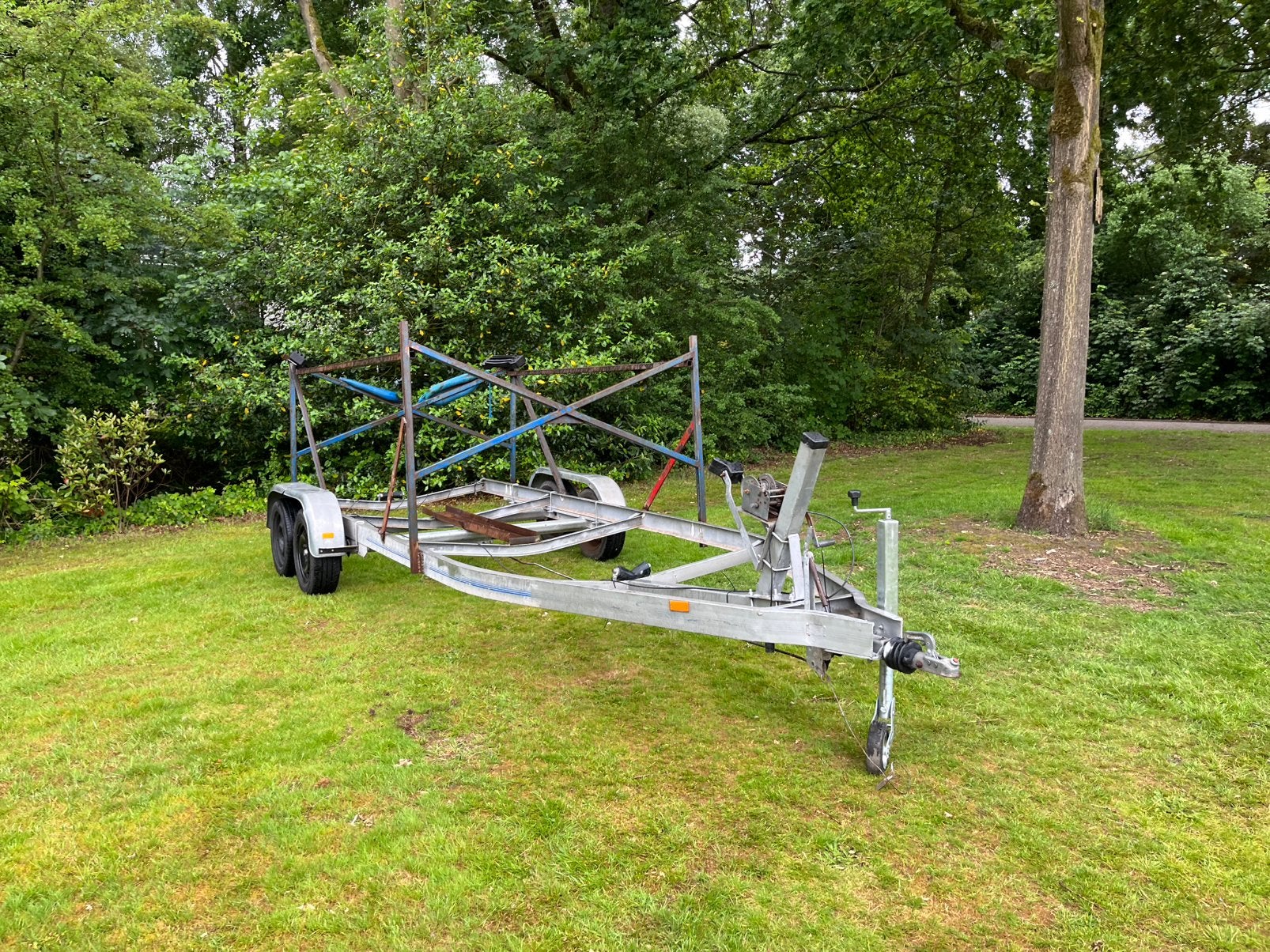 Boottrailer tandem as, Ophalen of Verzenden, Gebruikt