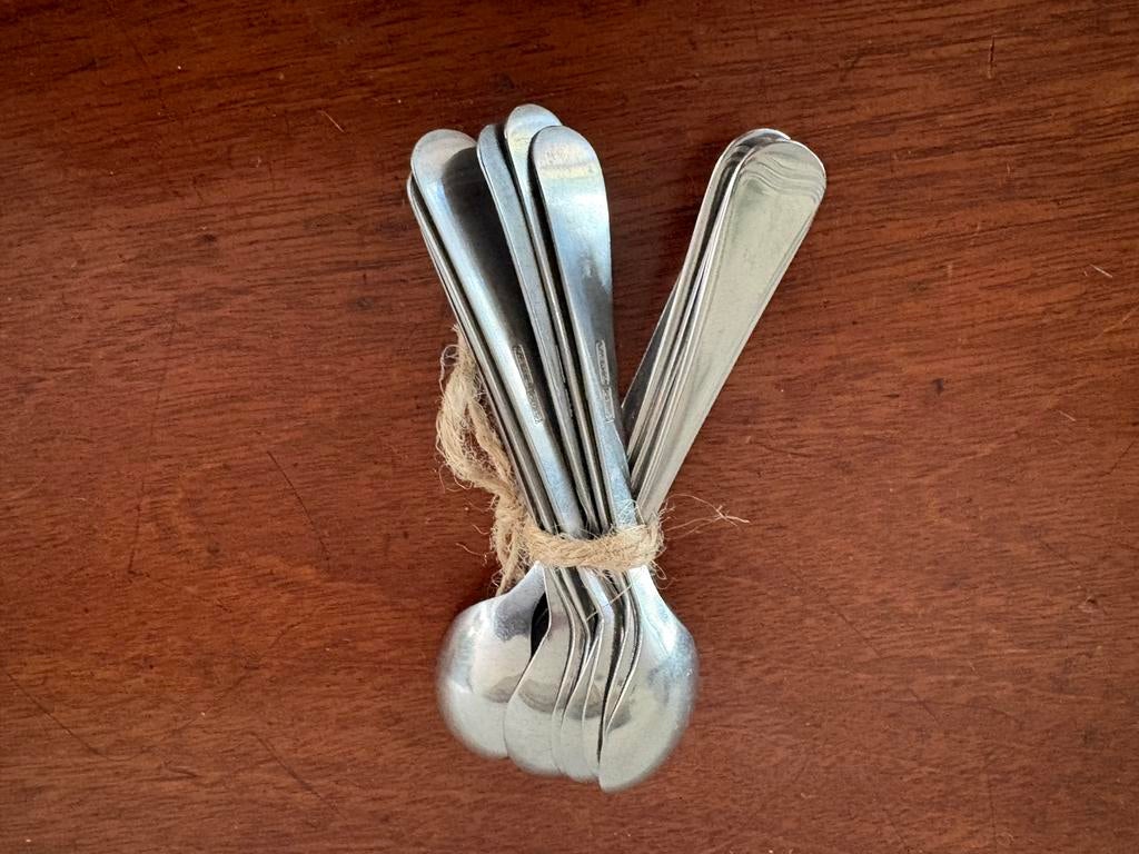 Gero 527 Golfje koffie lepeltjes 12 stuks, Ophalen of Verzenden