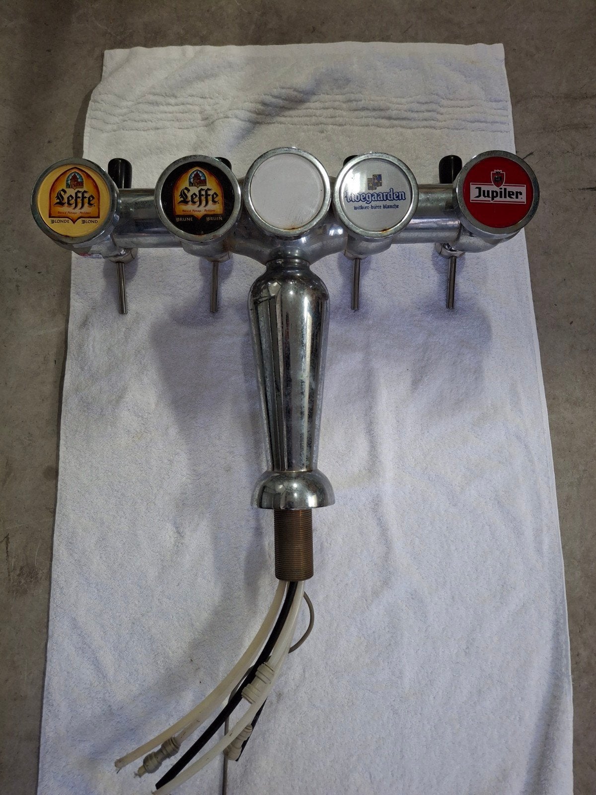 Tapzuil biertap voor mancave Leffe Hoegaarden Jupiler, Ophalen, Gebruikt