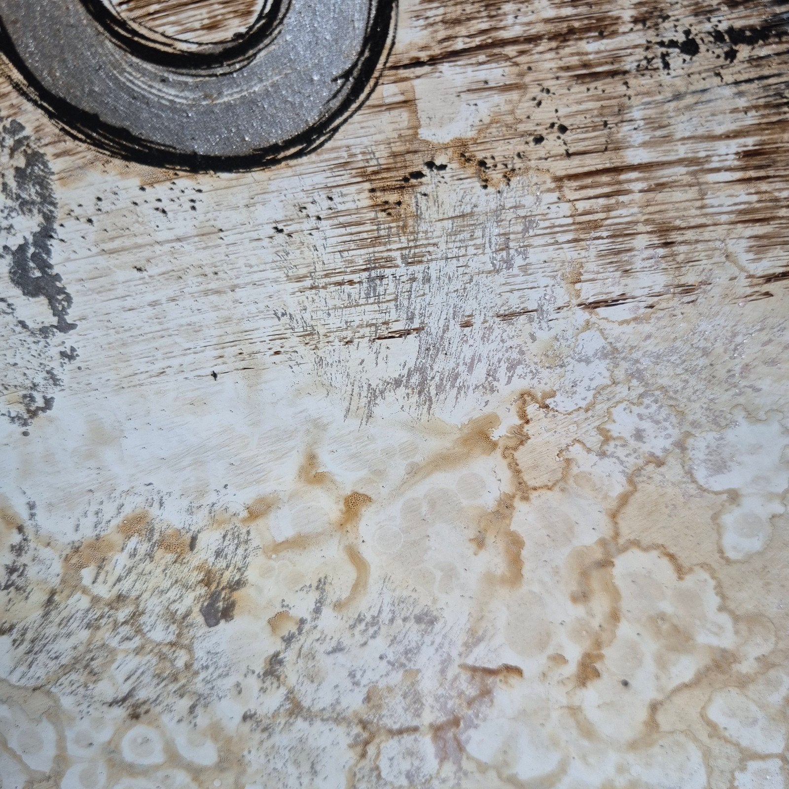 Blikvanger! Grote abstracte glazen decoschaal / plateau (37x, Ophalen, Schaal, Vierkant, Glas