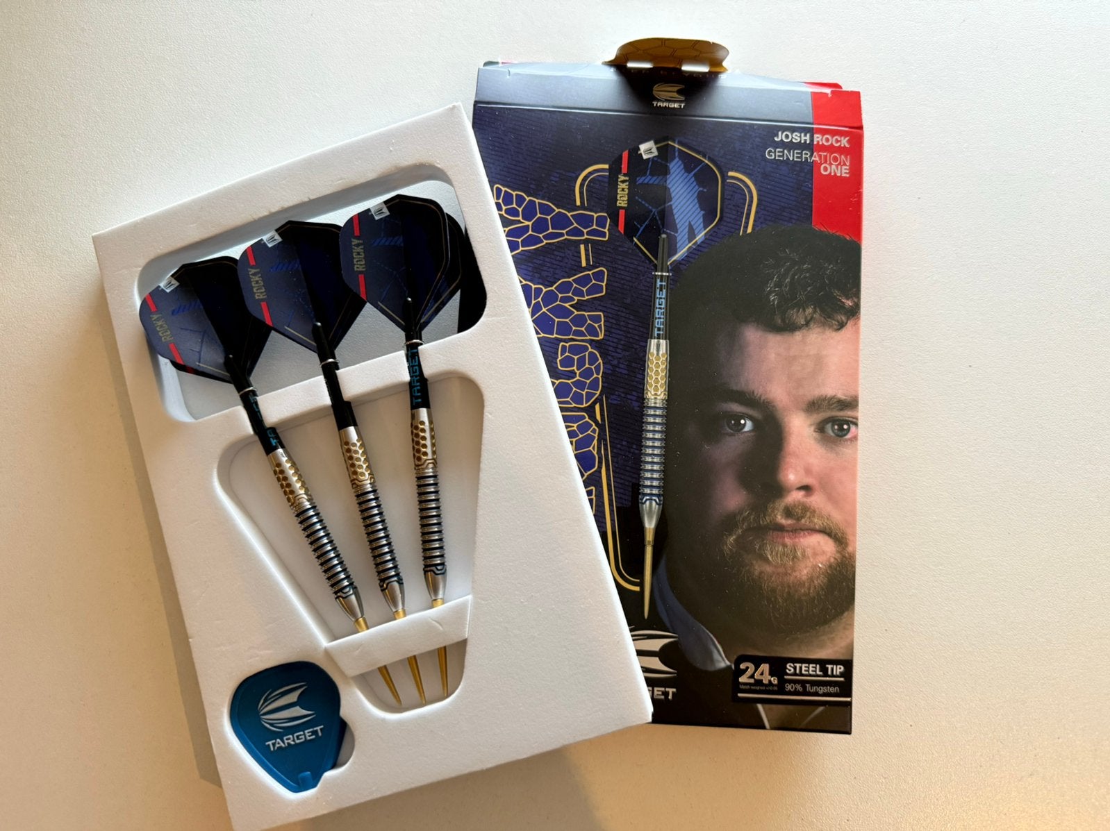 Target Josh Rock 24G SP, Sport en Fitness, Darts, Ophalen of Verzenden, Zo goed als nieuw, Pijlen
