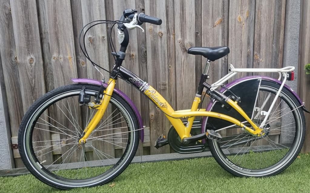 Batavus Gabana kinderfiets 24 inch, Fietsen en Brommers, Ophalen, Terugtraprem, Versnellingen, Batavus