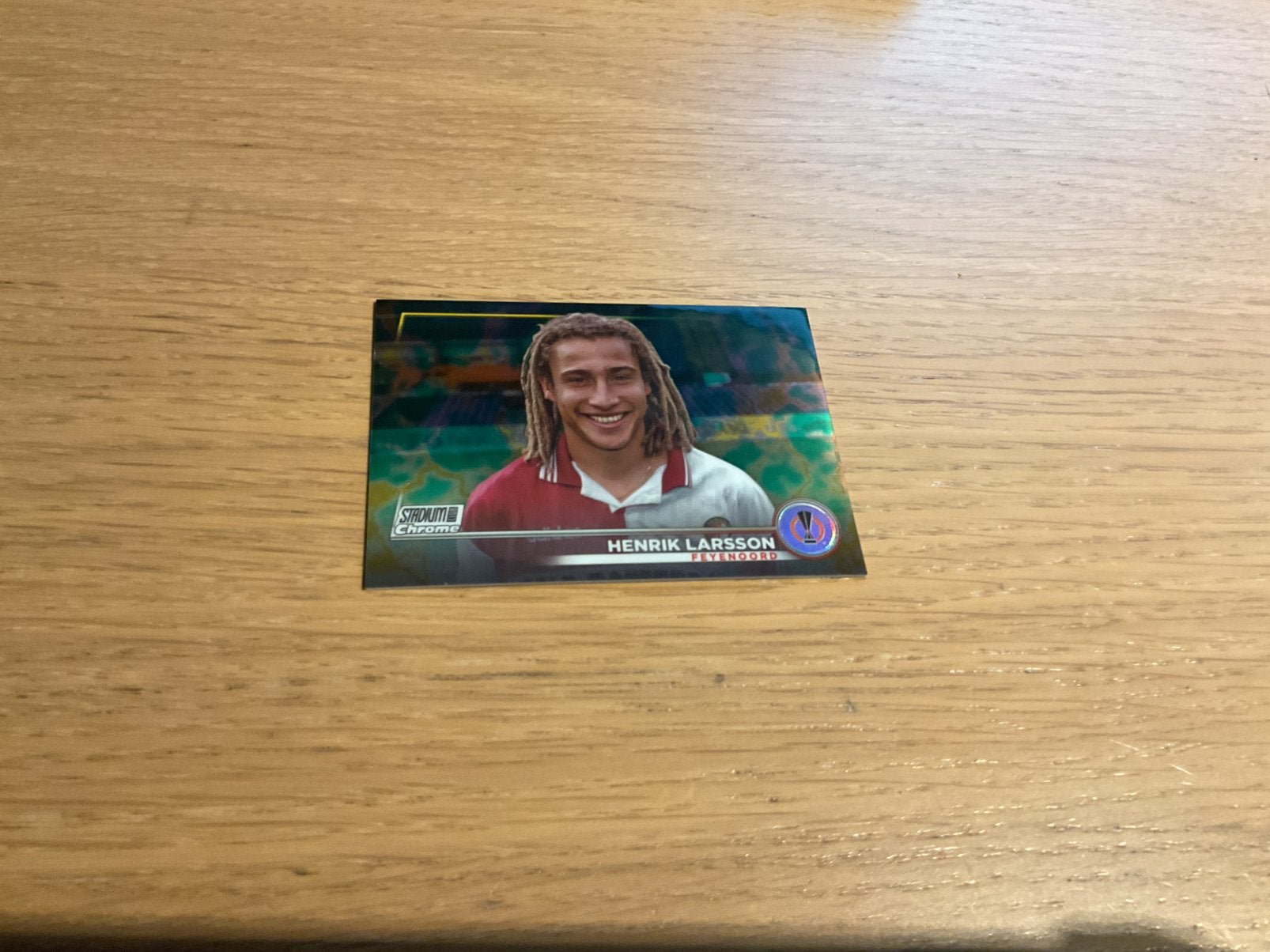 Henrik larsson feyenoord kaart topps /125, Verzamelen, Ophalen of Verzenden, Zo goed als nieuw, Feyenoord, Spelerskaart