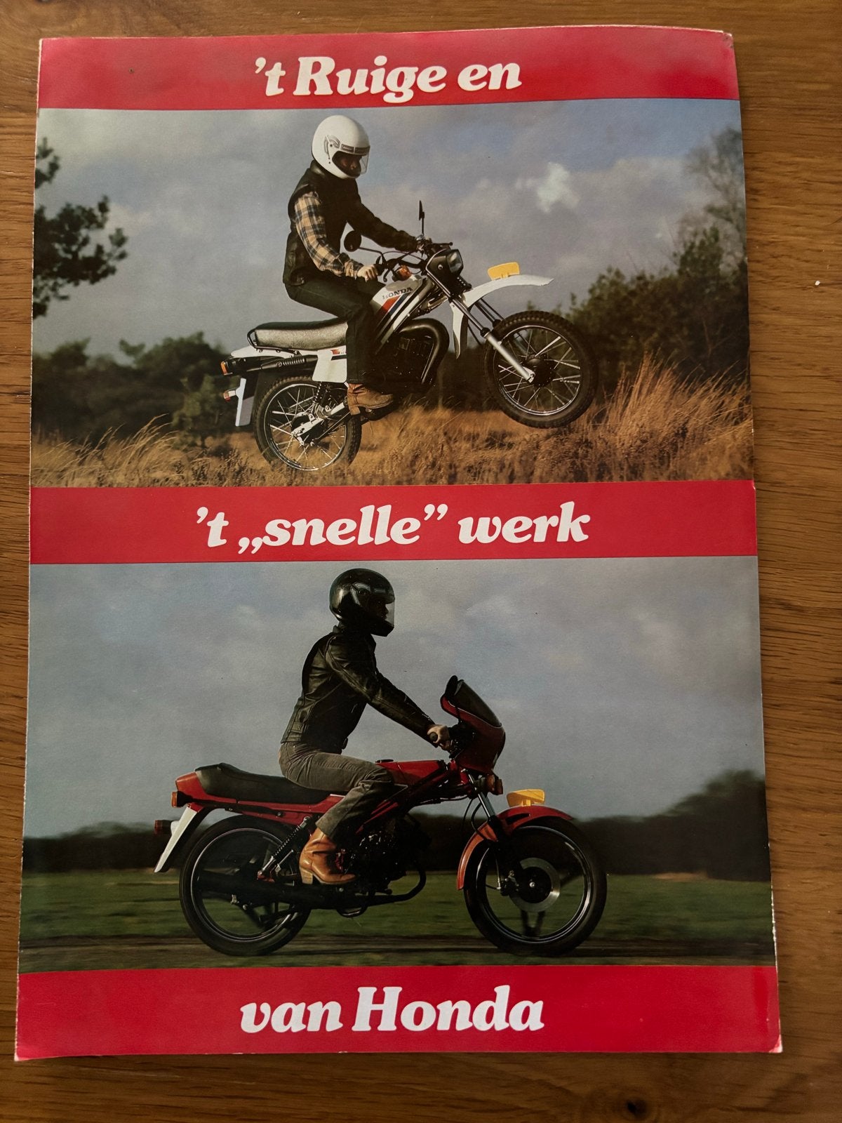 HONDA MT MB 50 BROMMER BROMFIETS FOLDER BROCHURE zeldzaam, Ophalen of Verzenden, Zo goed als nieuw