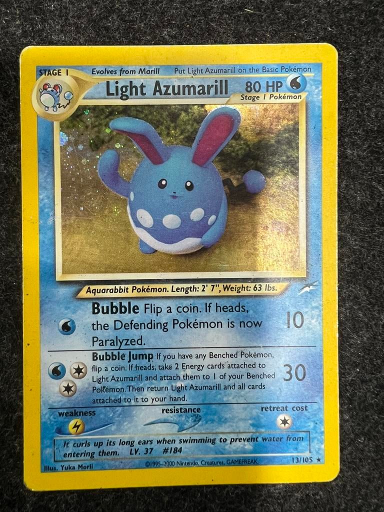 Light Azumarill Holo Neo Destiny #13/105, Ophalen, Zo goed als nieuw