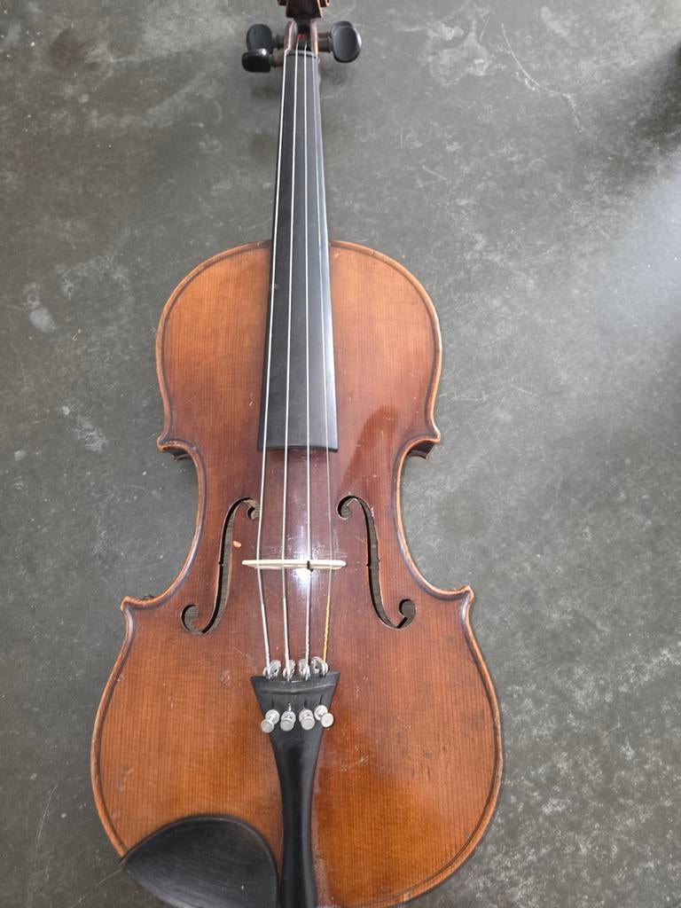 Stradivarius model viool, 1920, gereviseerd, met kist, Gebruikt, Viool, Ophalen of Verzenden, 4/4-viool