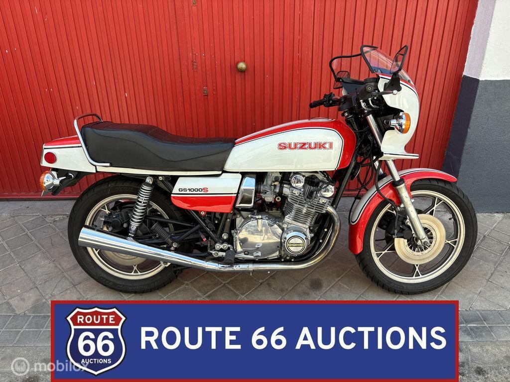 Suzuki GS1000S | 1982 | Route 66 Auctions, Auto's, Oldtimers, Overige carrosserieën, Zwart, Bedrijf, Handgeschakeld