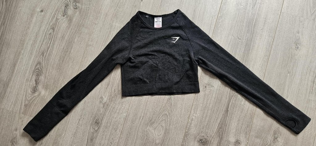 Gymshark top, Zwart, Ophalen of Verzenden, Maat 36 (S), Gymshark