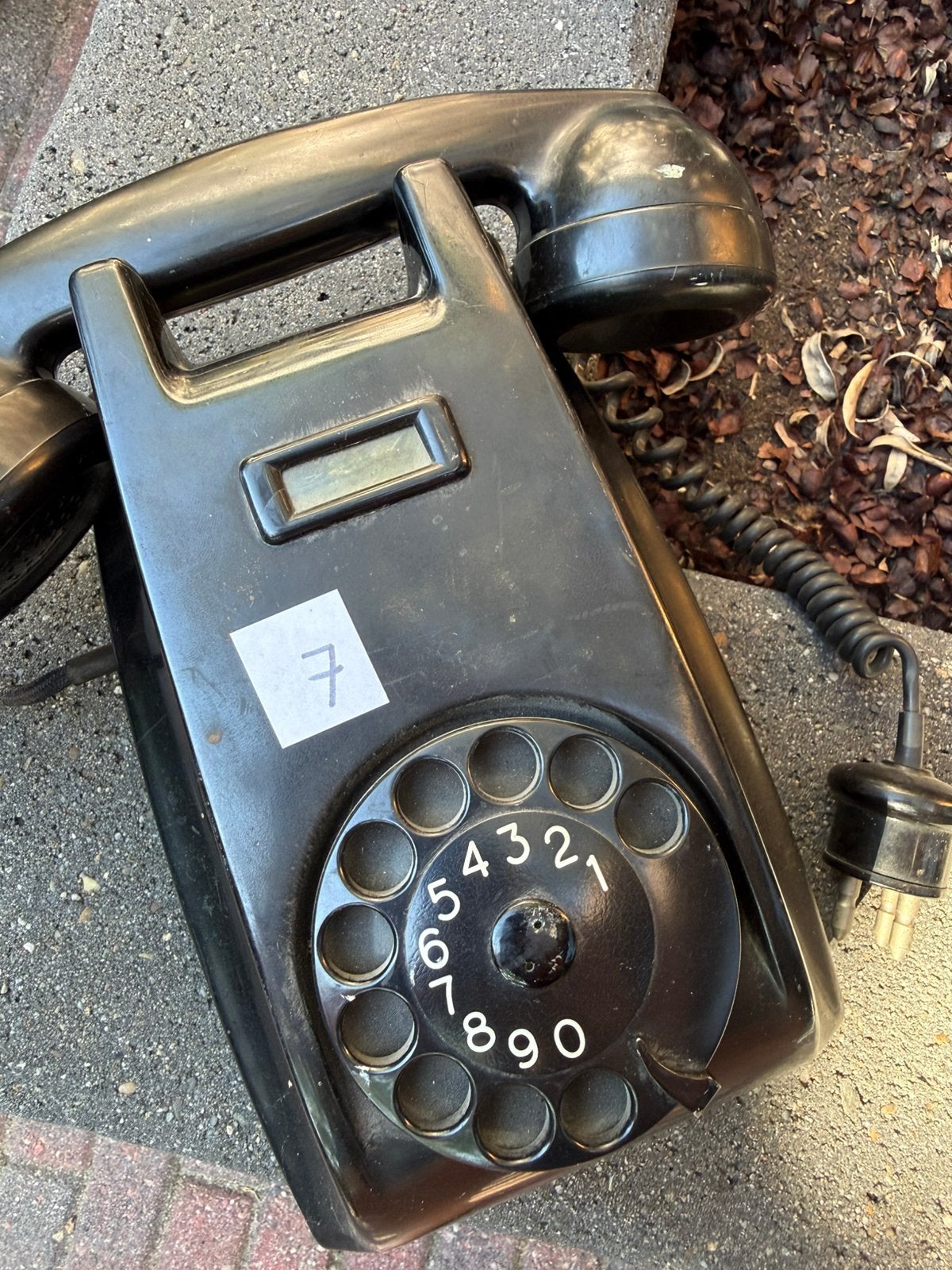 Ericsson bakelieten wandtelefoon 1959 draaischijf, Ophalen, Zo goed als nieuw, Bakeliet