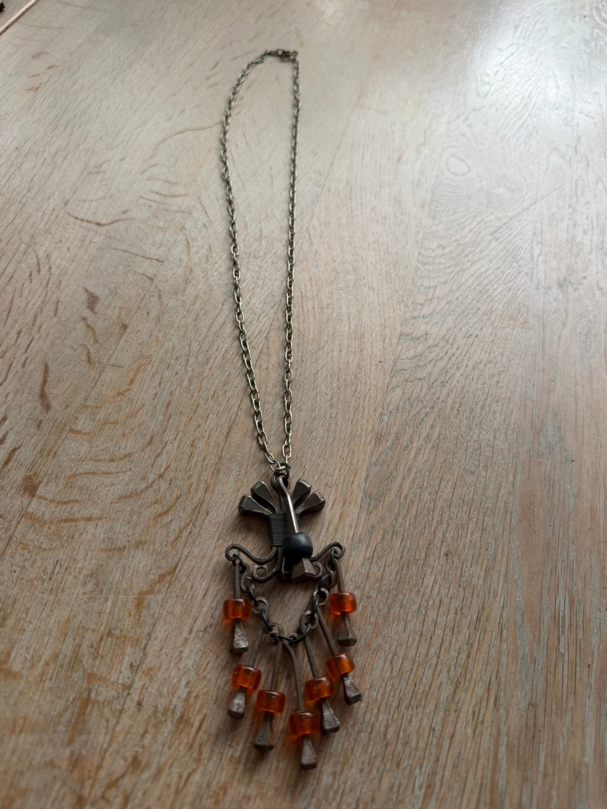 Retro ketting met hoefnagels, Verzenden, Zo goed als nieuw, Overige materialen