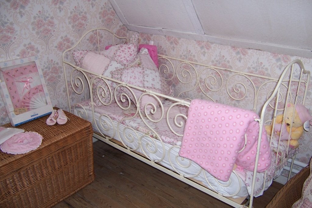 Brocante kinderbed, Ophalen