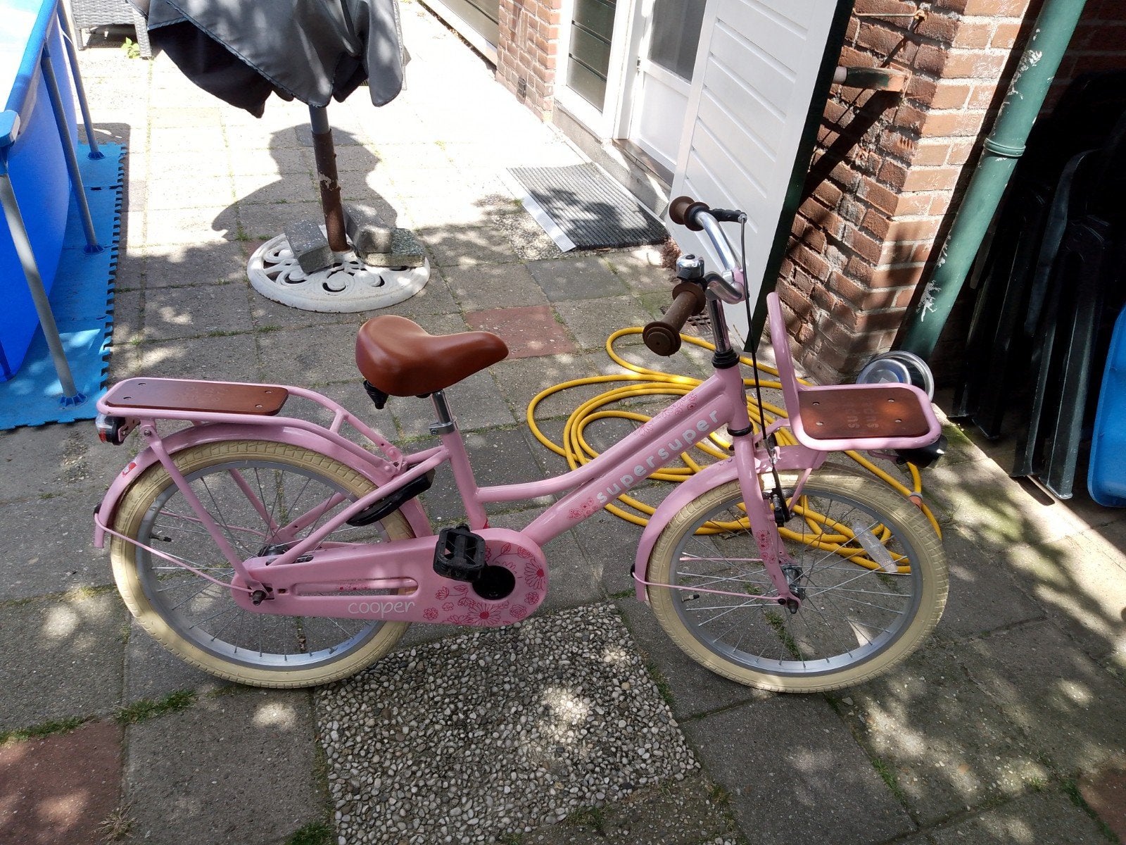 Roze kinderfiets SuperSuper Cooper 20 inch, Fietsen en Brommers, Fietsen | Kinderfietsjes, Ophalen, Gebruikt, SuperSuper Cooper