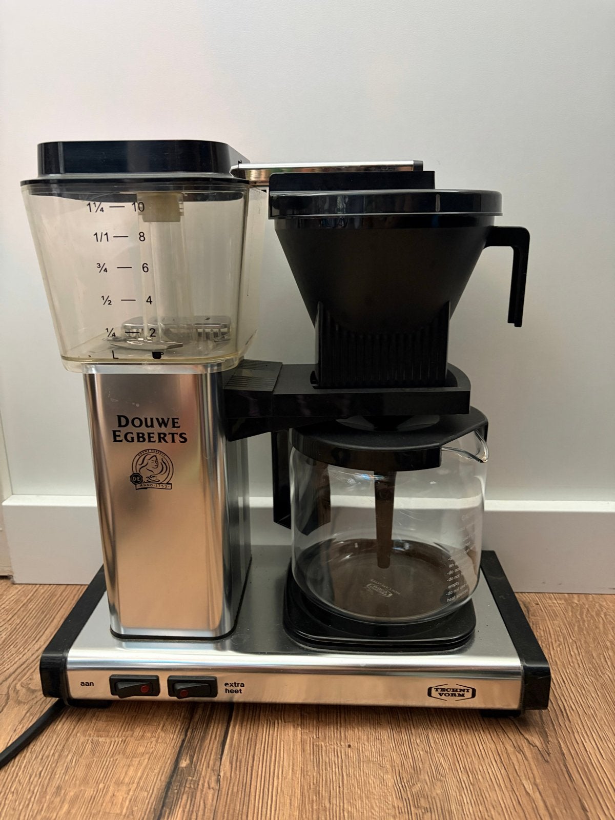 Moccamaster KBG 741 Douwe Egberts Koffiezetapparaat, Ophalen, Afneembaar waterreservoir, 10 kopjes of meer, Koffiemachine