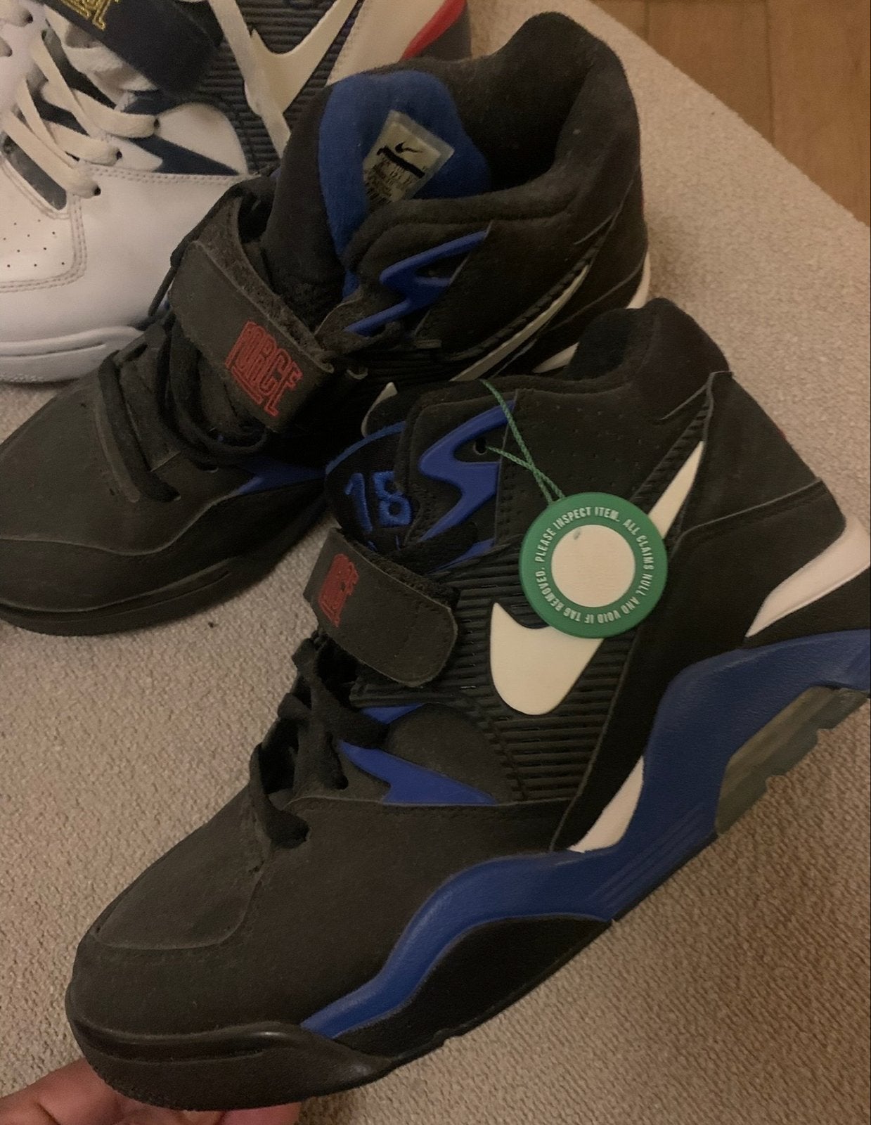 Nike Air Force 180 Sneakers - Zwart en Wit - als set of los, Zwart, Nieuw, Ophalen of Verzenden, Sneakers of Gympen