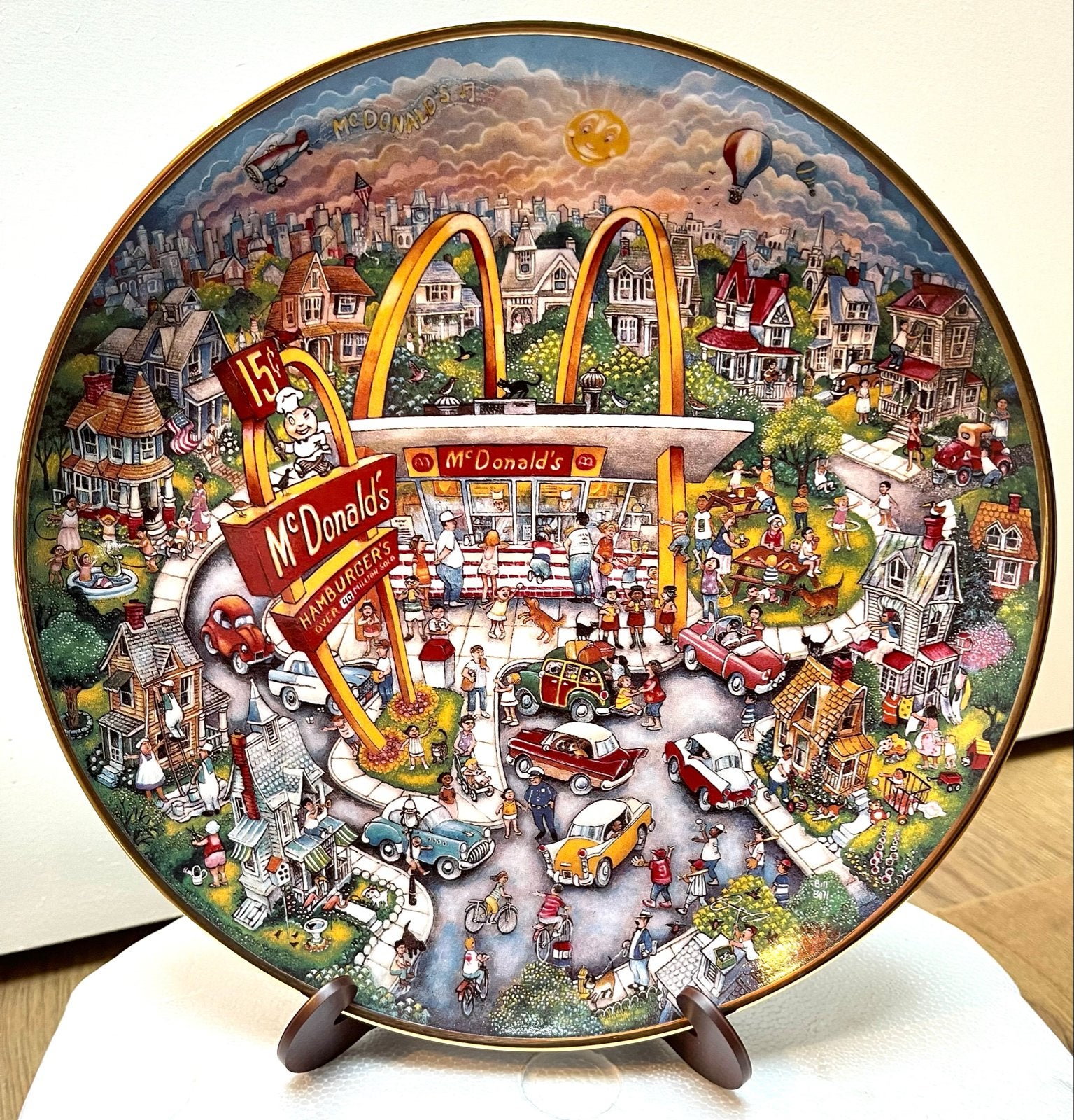 McDonald's Golden Moments Collectie Borden (6 stuks), Ophalen, Zo goed als nieuw, Porselein, Bord of Schaal