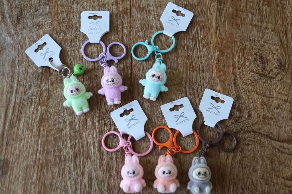Labubu minisleutelhanger Nieuw!, Ophalen of Verzenden, Nieuw, Knuffel of Figuurtje