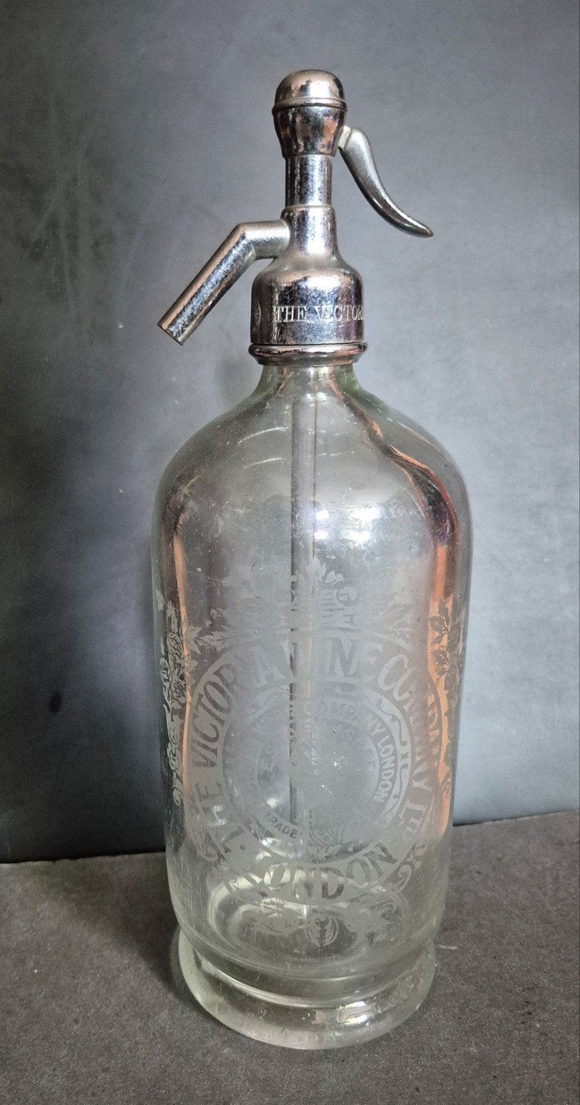 Victoria Wine Company London Soda fles Syphon, Ophalen of Verzenden