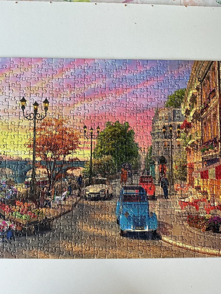 Ravensburger Legpuzzel 500 stukjes - Parijse straat, Ophalen of Verzenden, Minder dan 500 stukjes, Gebruikt, Legpuzzel