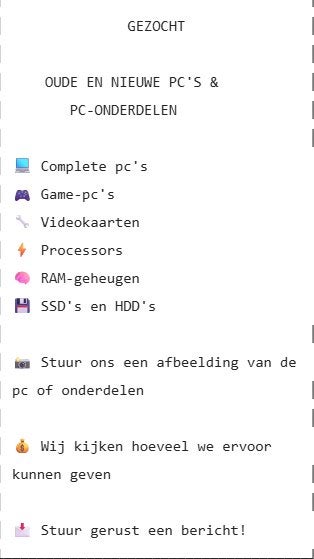 Gezocht: oude en nieuwe (mini) pc en pc onderdelen, Computers en Software, Desktop Pc's, Ophalen of Verzenden, Onbekend, SSD