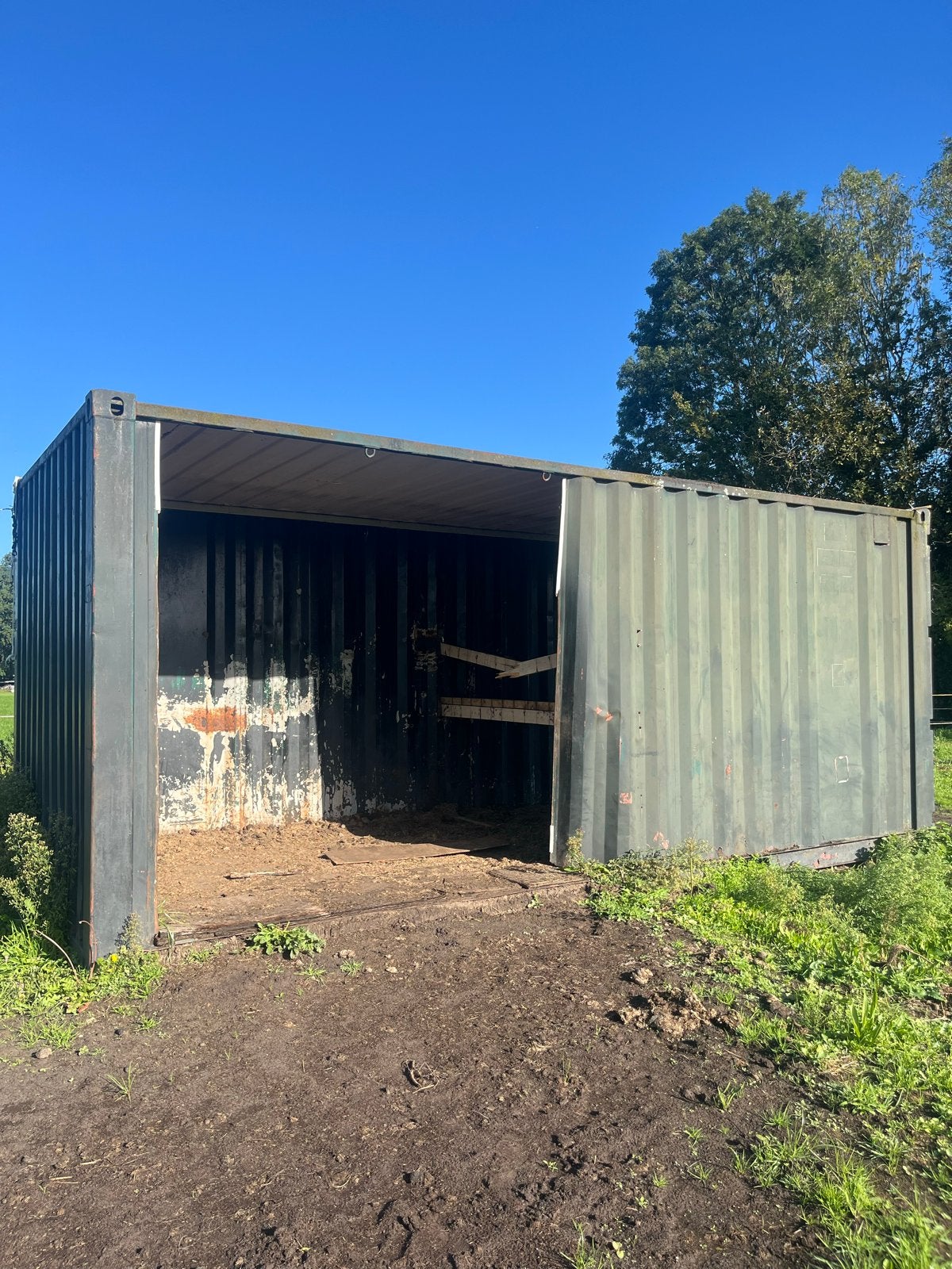 20 foot oude  container, paardencontainer, Ophalen, Gebruikt