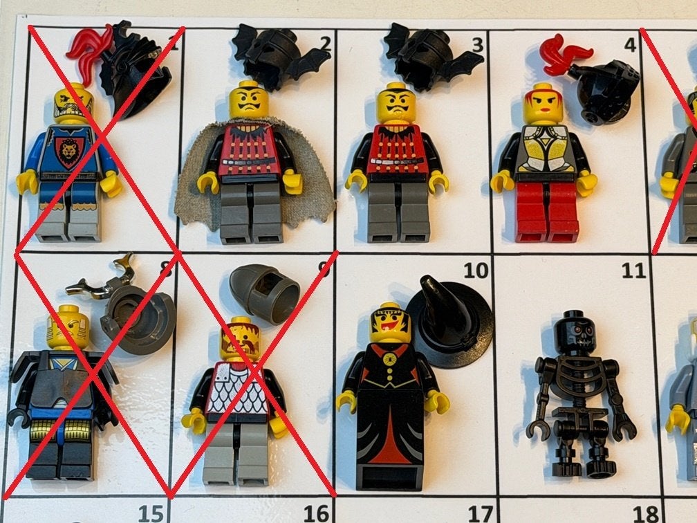 LEGO - Castle - Minifigs - De laatste stuks !!!!, Lego, Ophalen of Verzenden, Zo goed als nieuw, Minifiguur