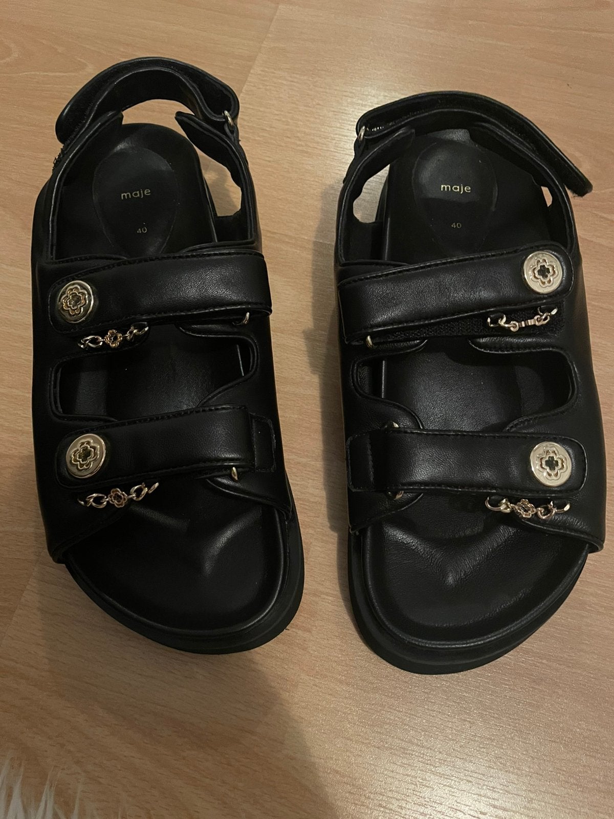 Maje sandalen zwart leer maat 40 nieuw, Kleding | Dames, Zwart, Nieuw, Sandalen of Muiltjes, Ophalen of Verzenden