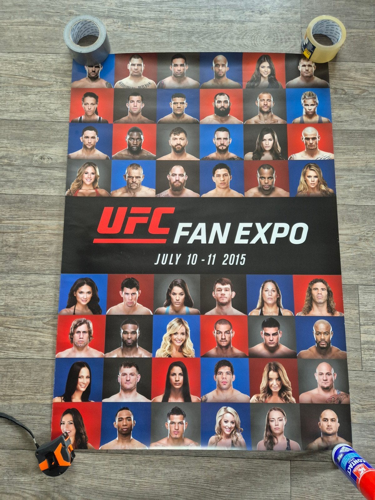 UFC fan expo 2015 poster, Verzamelen, Ophalen of Verzenden, Nieuw, Poster, Plaatje of Sticker
