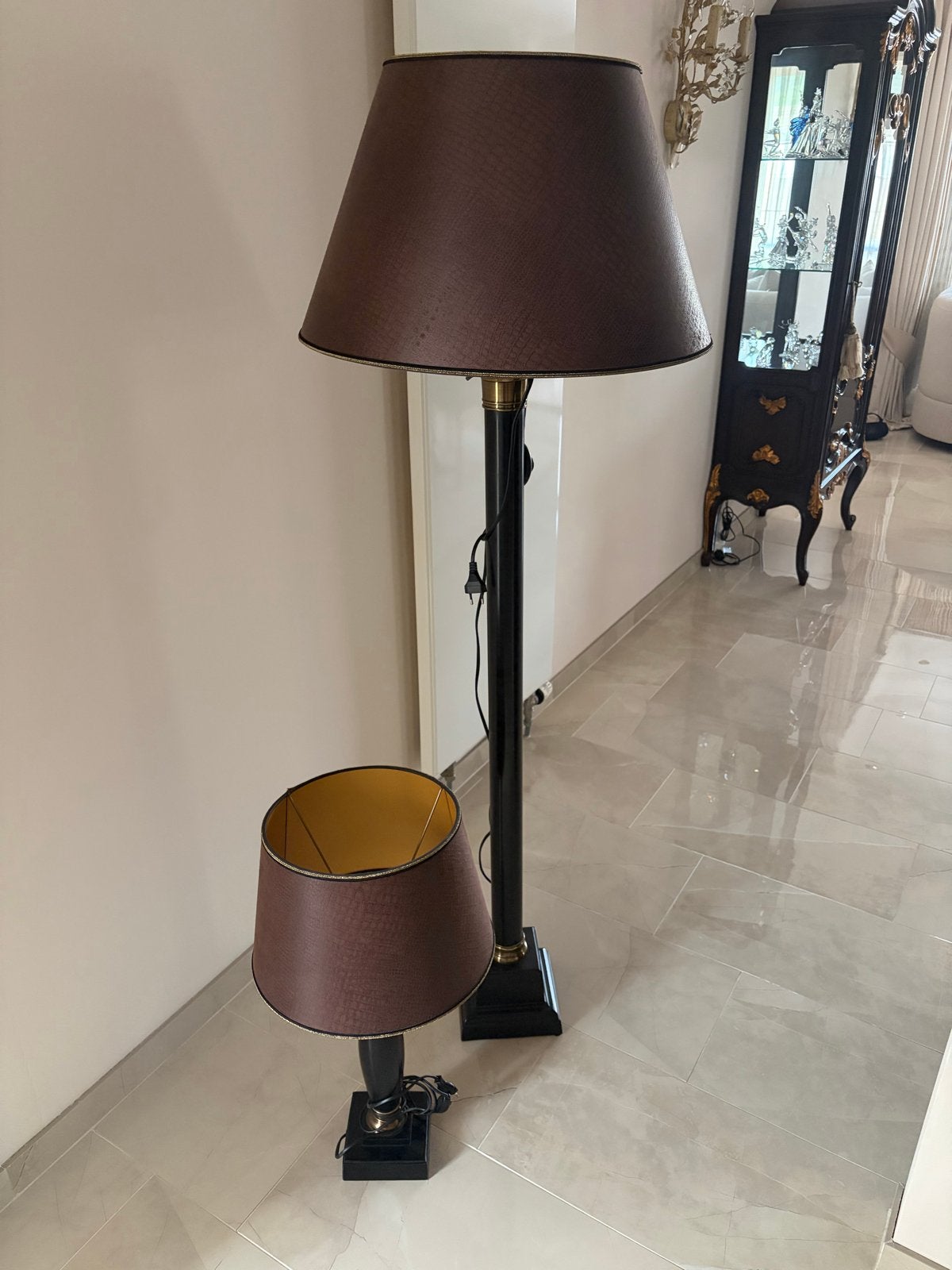 Schemerlamp en staande lamp van maison succreals nieuw, Huis en Inrichting, Ophalen of Verzenden, Zo goed als nieuw, Textiel, 150 tot 200 cm