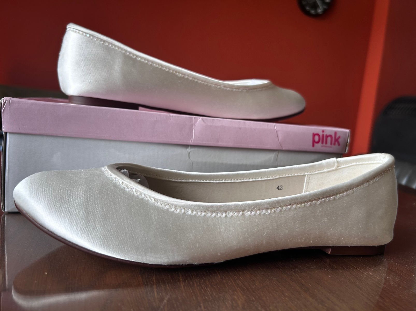 Bruidsschoenen mt 42, Kleding | Dames, Trouwkleding en Trouwaccessoires, Ophalen of Verzenden, Nieuw, Wit, Accessoires