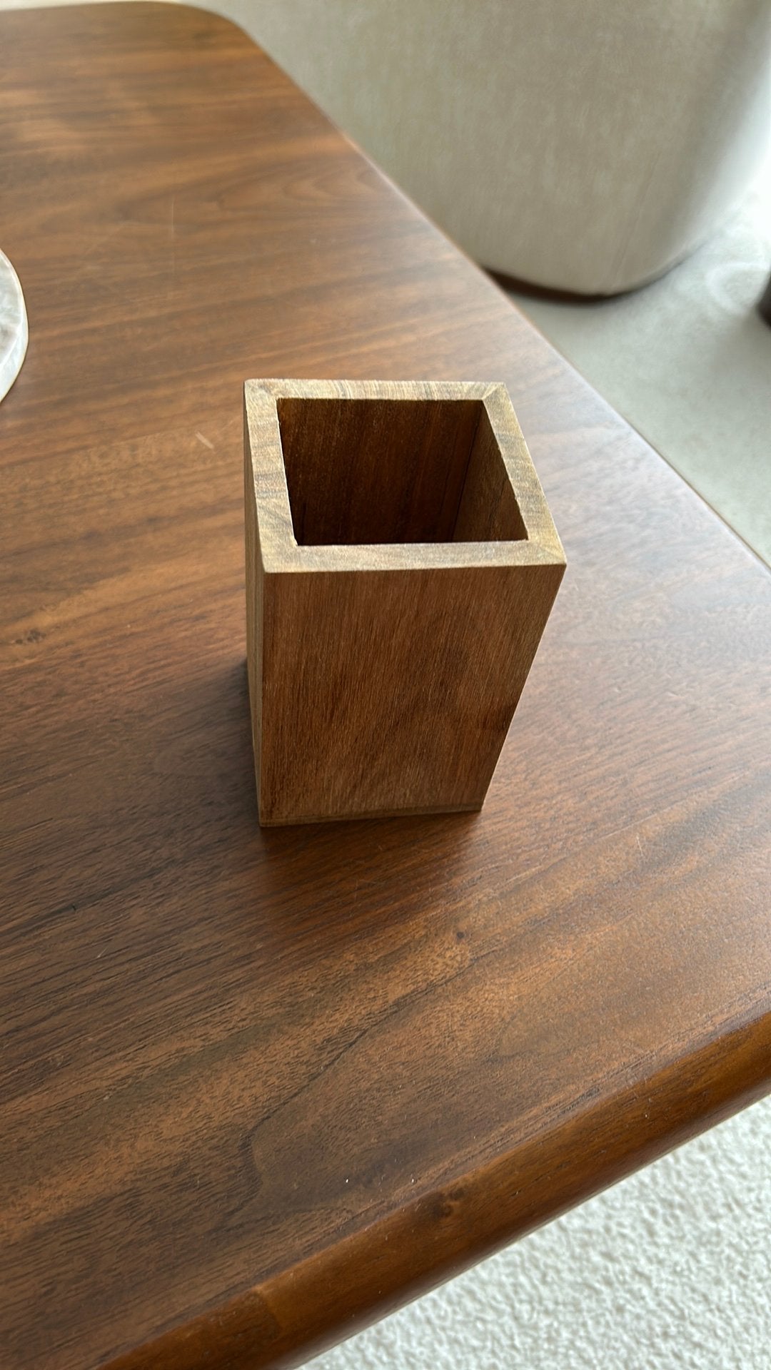 Houten pennenbakje / organizer, Ophalen of Verzenden, Zo goed als nieuw