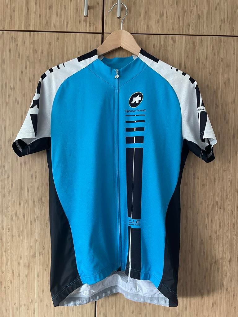 Assos Fietsshirt - Maat XL - Blauw/Zwart/Wit, Gebruikt, Heren, Ophalen of Verzenden, XL