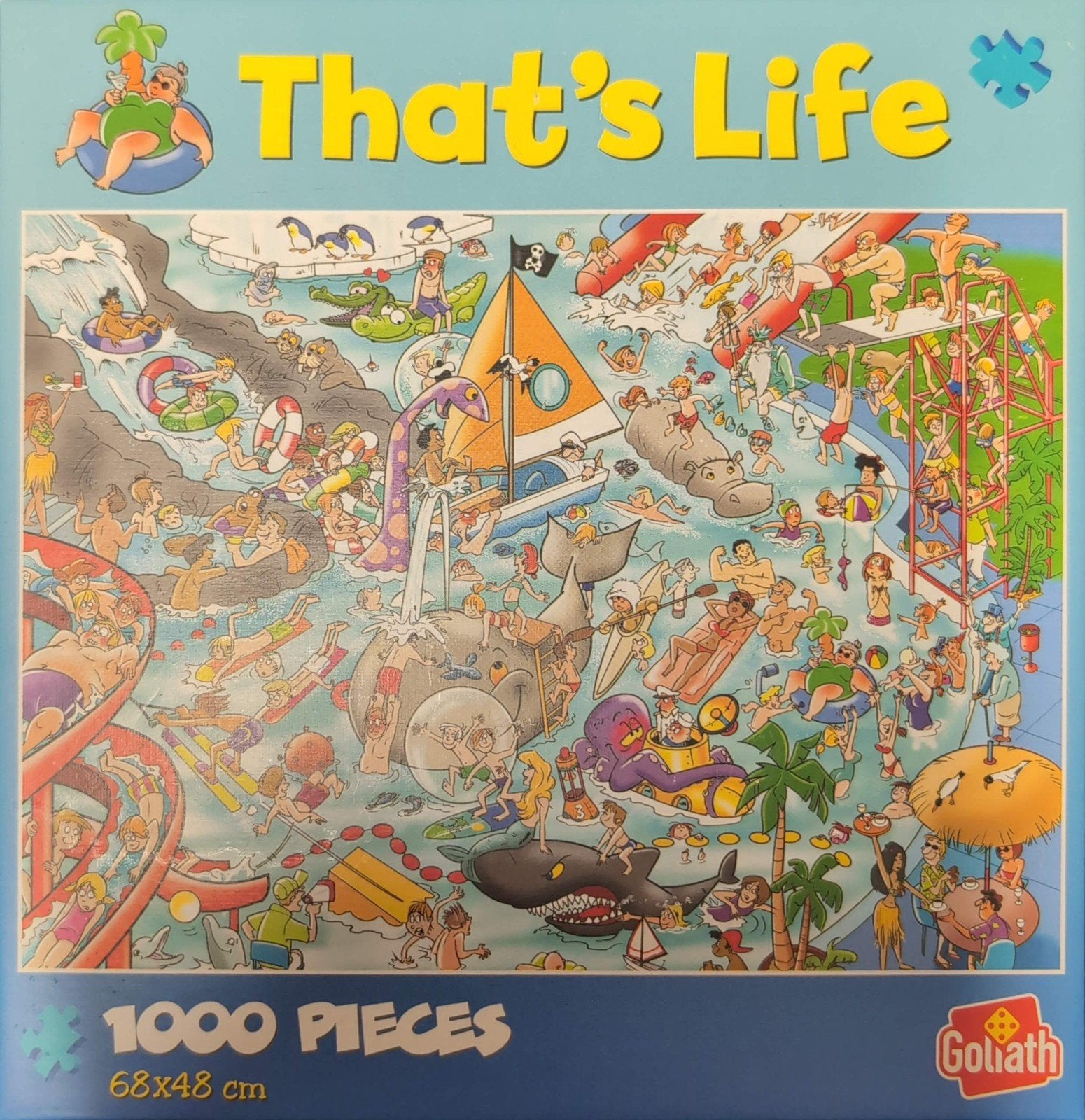 Goliath That's Life Waterpret 1000 stukjes, Ophalen of Verzenden, 500 t/m 1500 stukjes, Nieuw, Legpuzzel