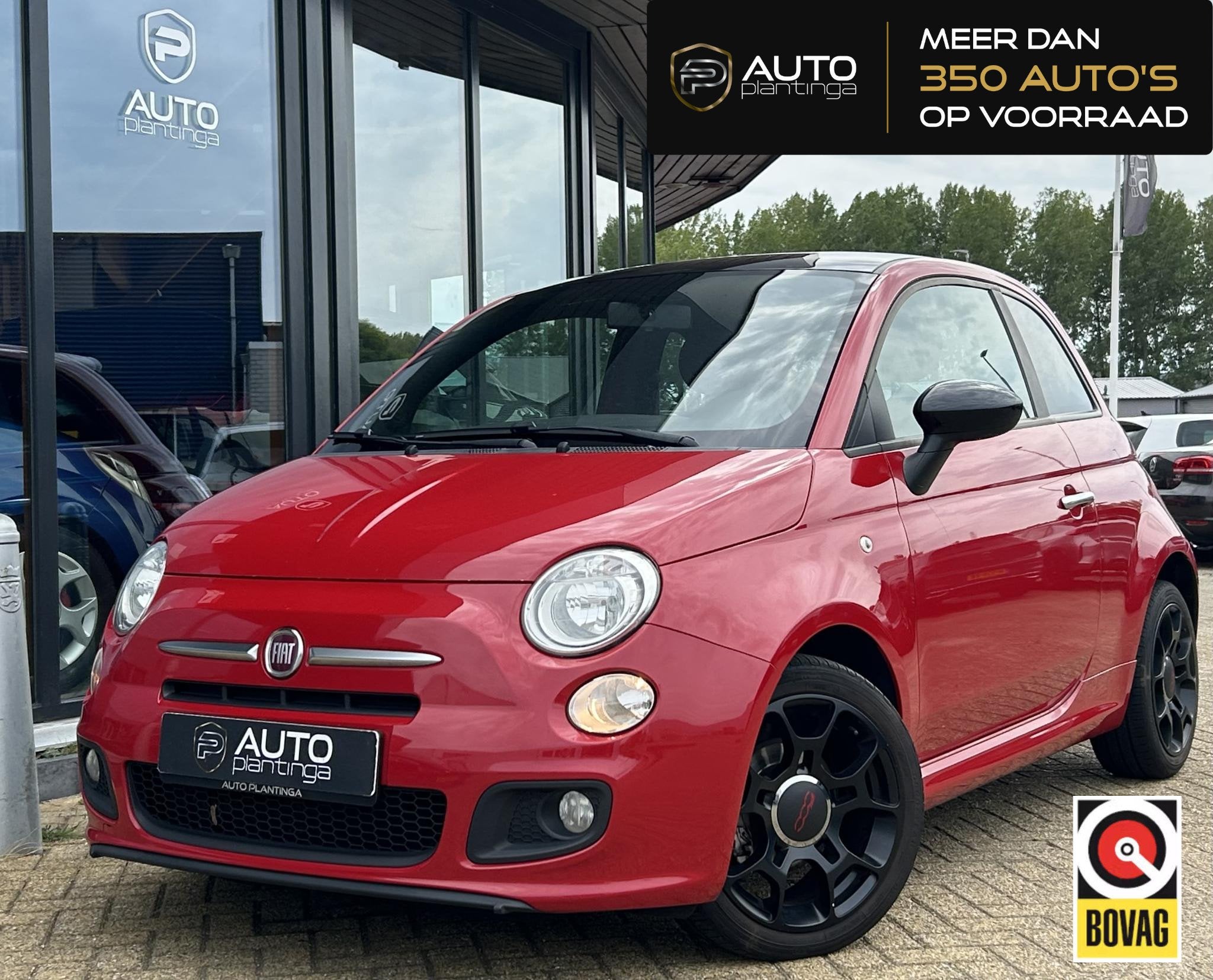 Fiat 500 0.9 TwinAir Turbo 500S 80PK | NL AUTO | NAP | Onder, Auto's, Voorwielaandrijving, Stof, Gebruikt, Parkeersensor