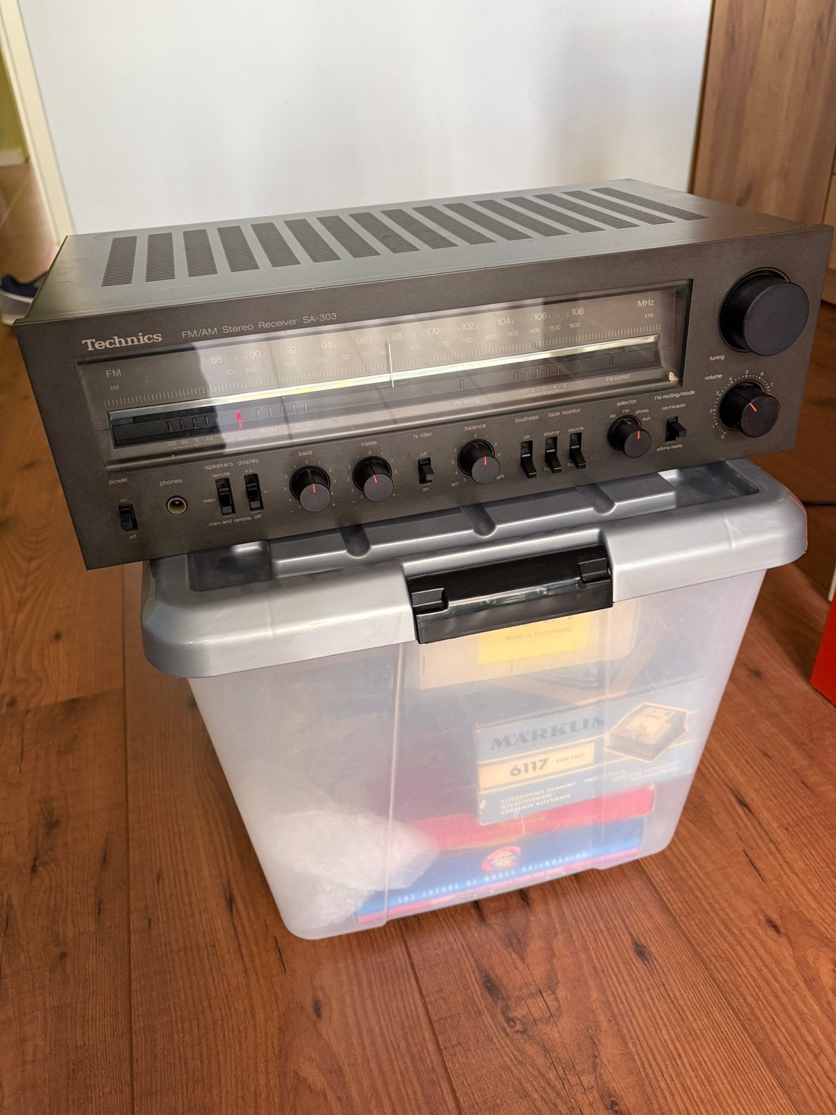 Technics SA-303 fm/am stereo receiver, Ophalen of Verzenden, Gebruikt, Radio