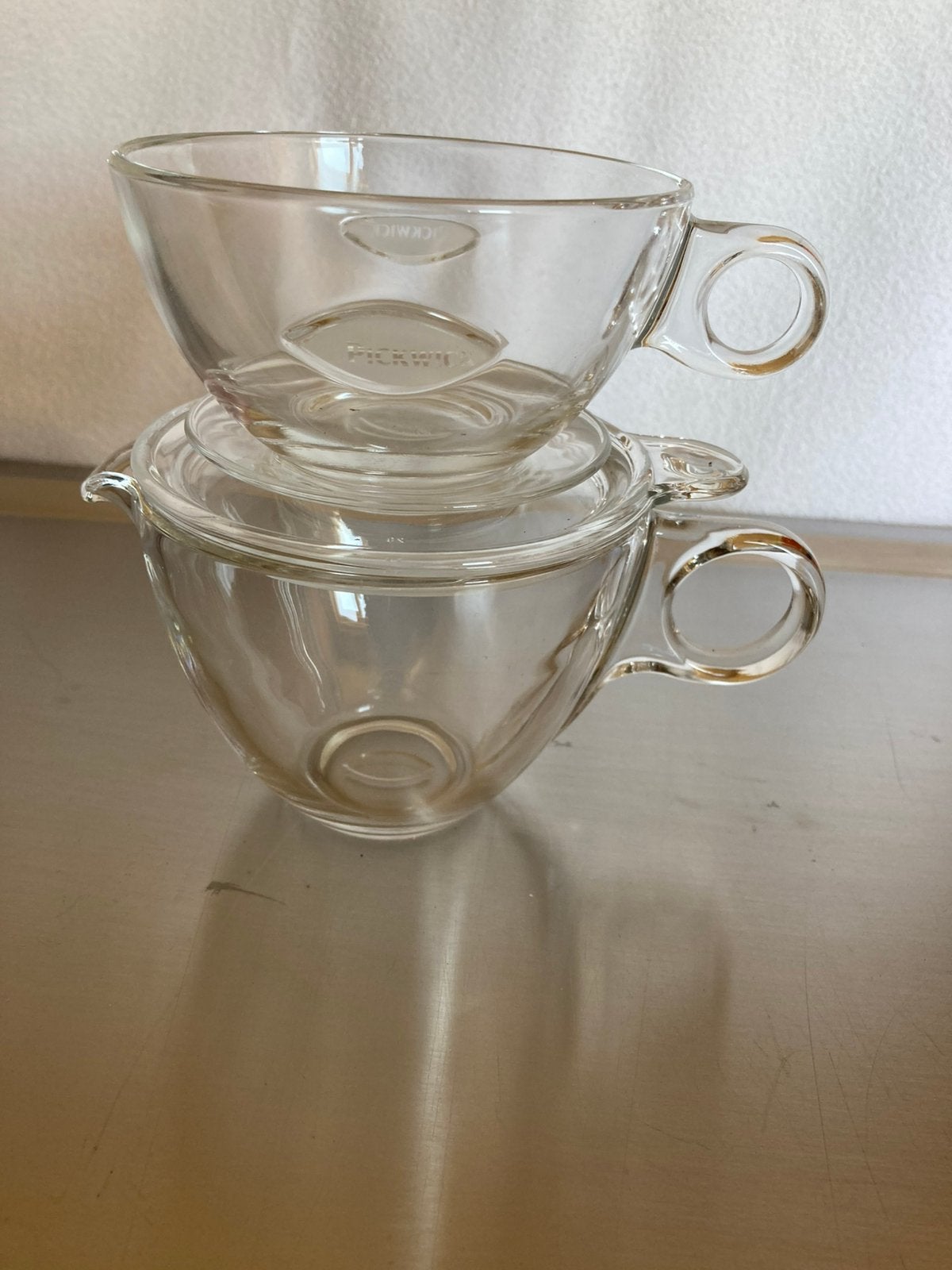 Pickwick theepotje met theeglas en schoteltje, Ophalen of Verzenden, Overige stijlen
