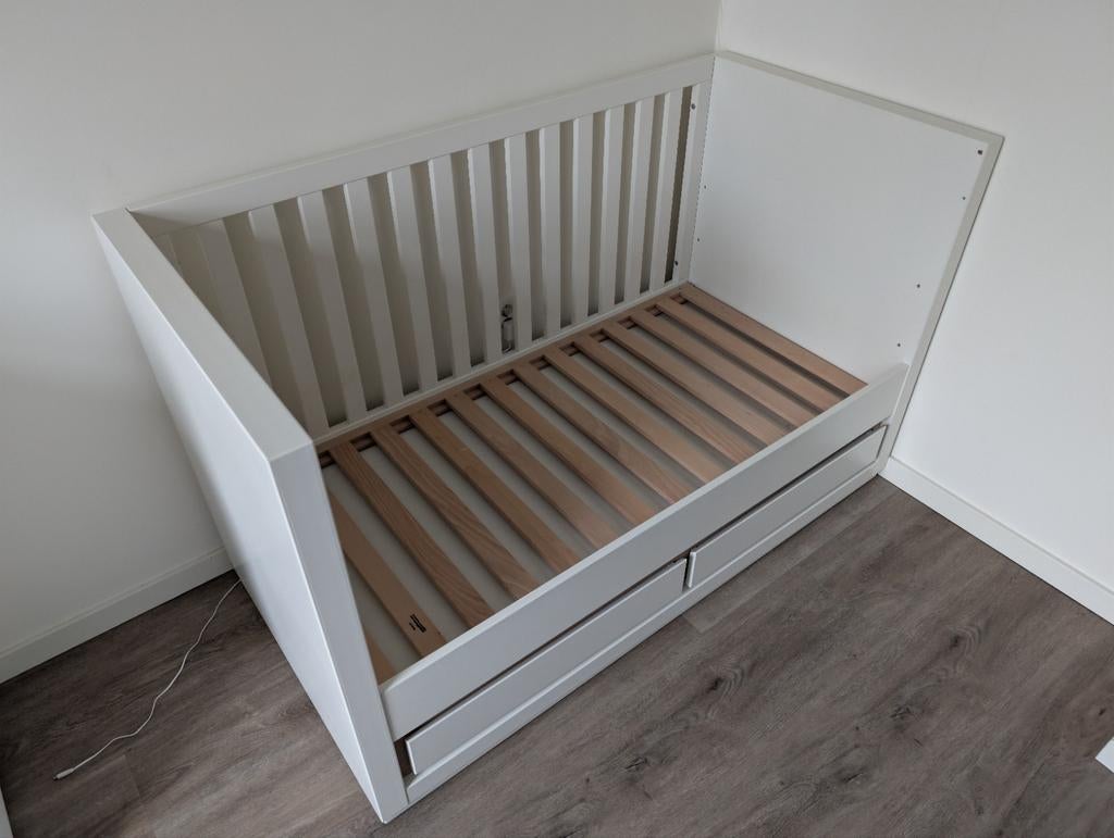 Meegroeibed (baby t/m peuter) Kidsmill met verstelbare bodem, Gebruikt, 70 tot 85 cm, 140 tot 160 cm, Ophalen