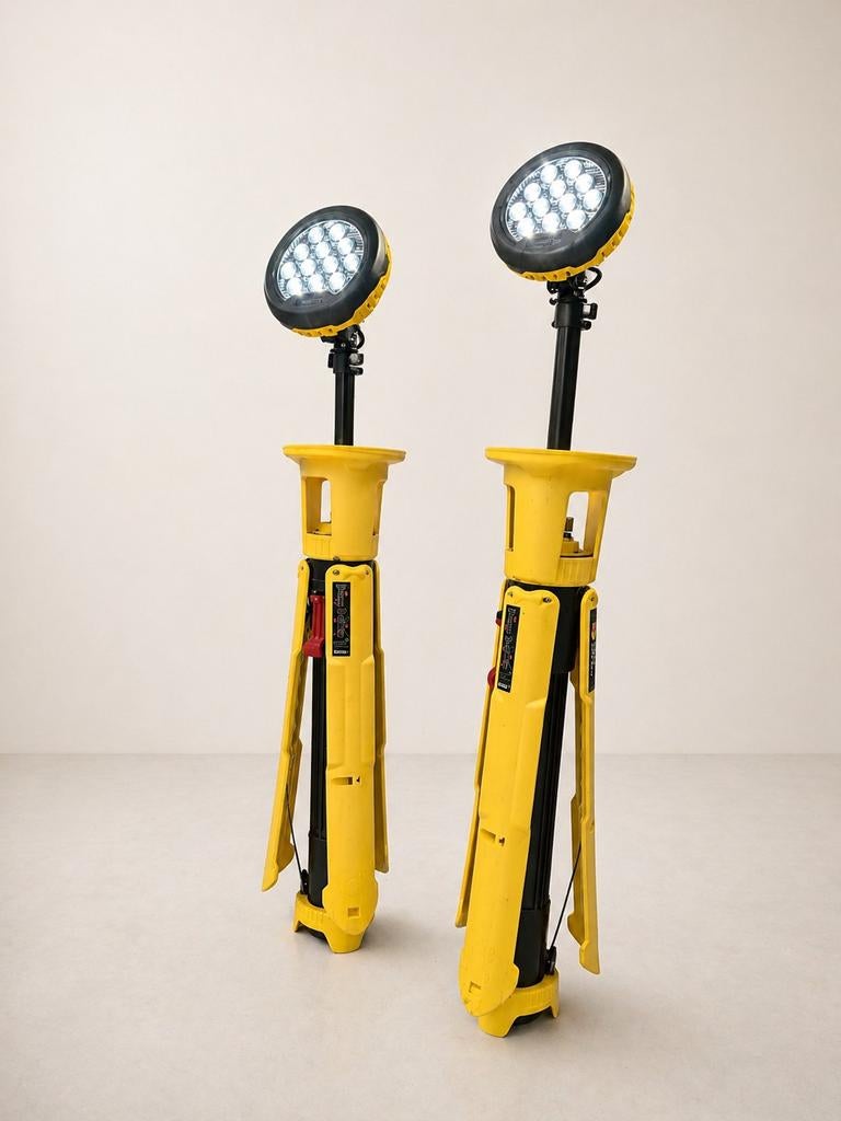 Peli RALS 9440 LED bouwlamp | Set van 2 | Accu werklamp, Ophalen of Verzenden, Met statief